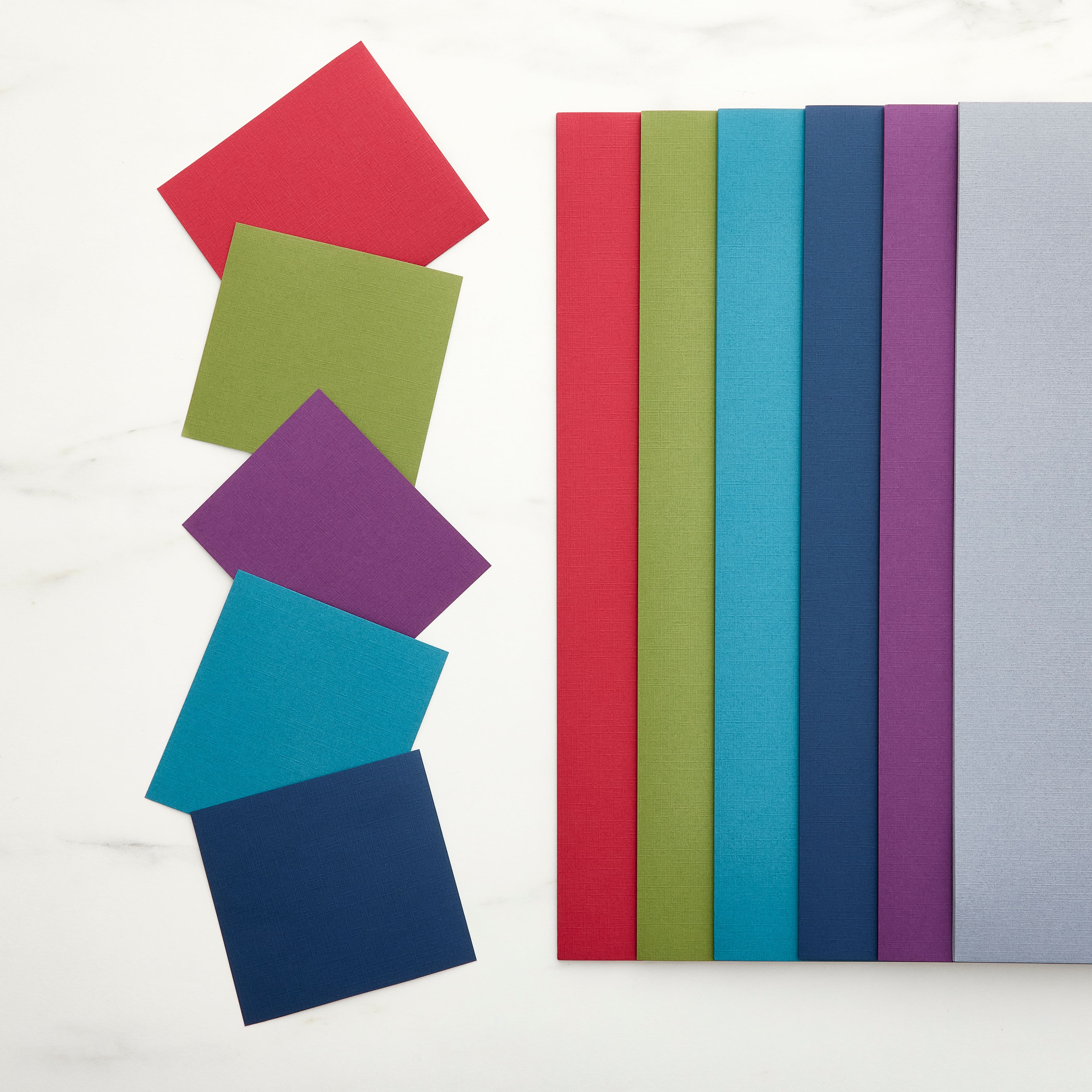 Jewel Tones 12&#x22; x 12&#x22; Linen Texture Cardstock by Recollections&#x2122;, 60 Sheets