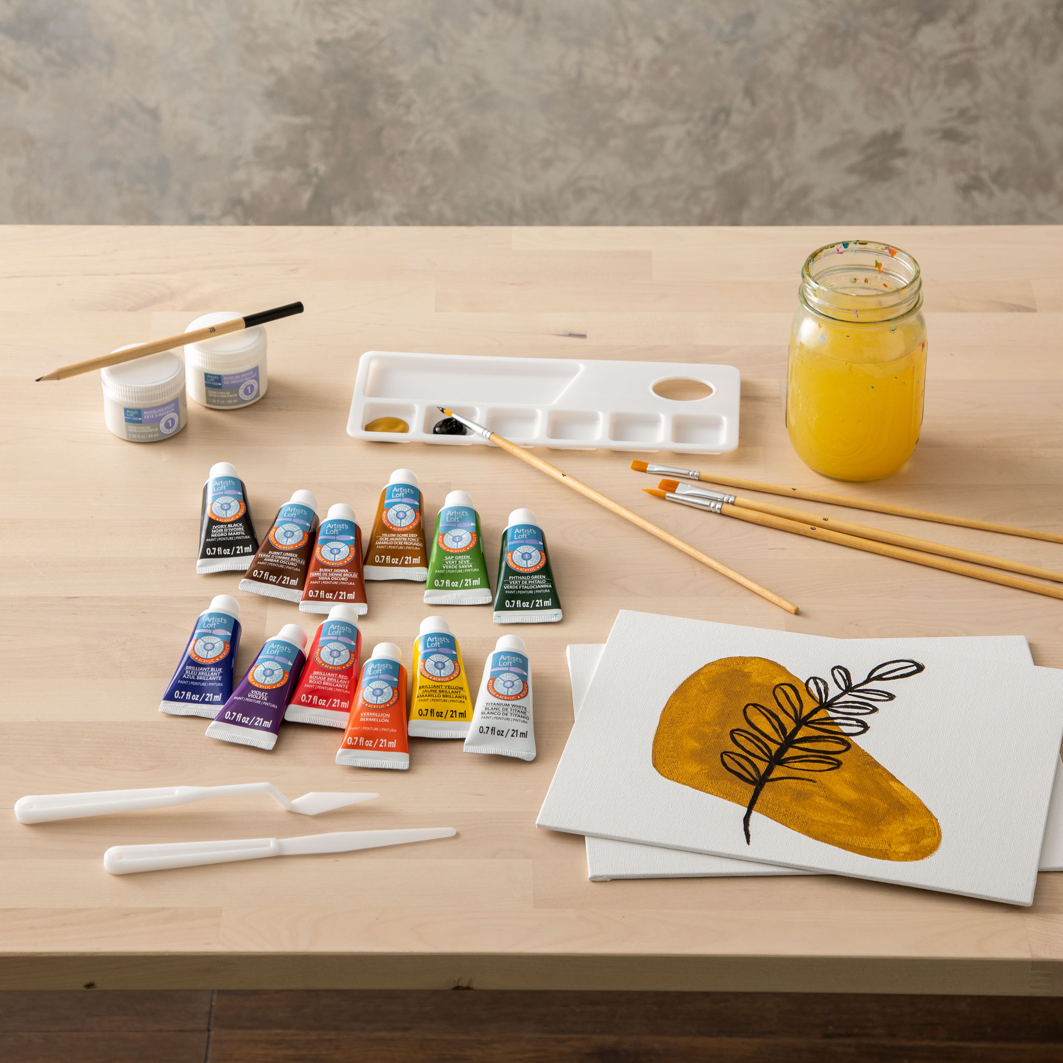6 Color Acrylic Paint Starter Set by Artist's Loft®, 4oz