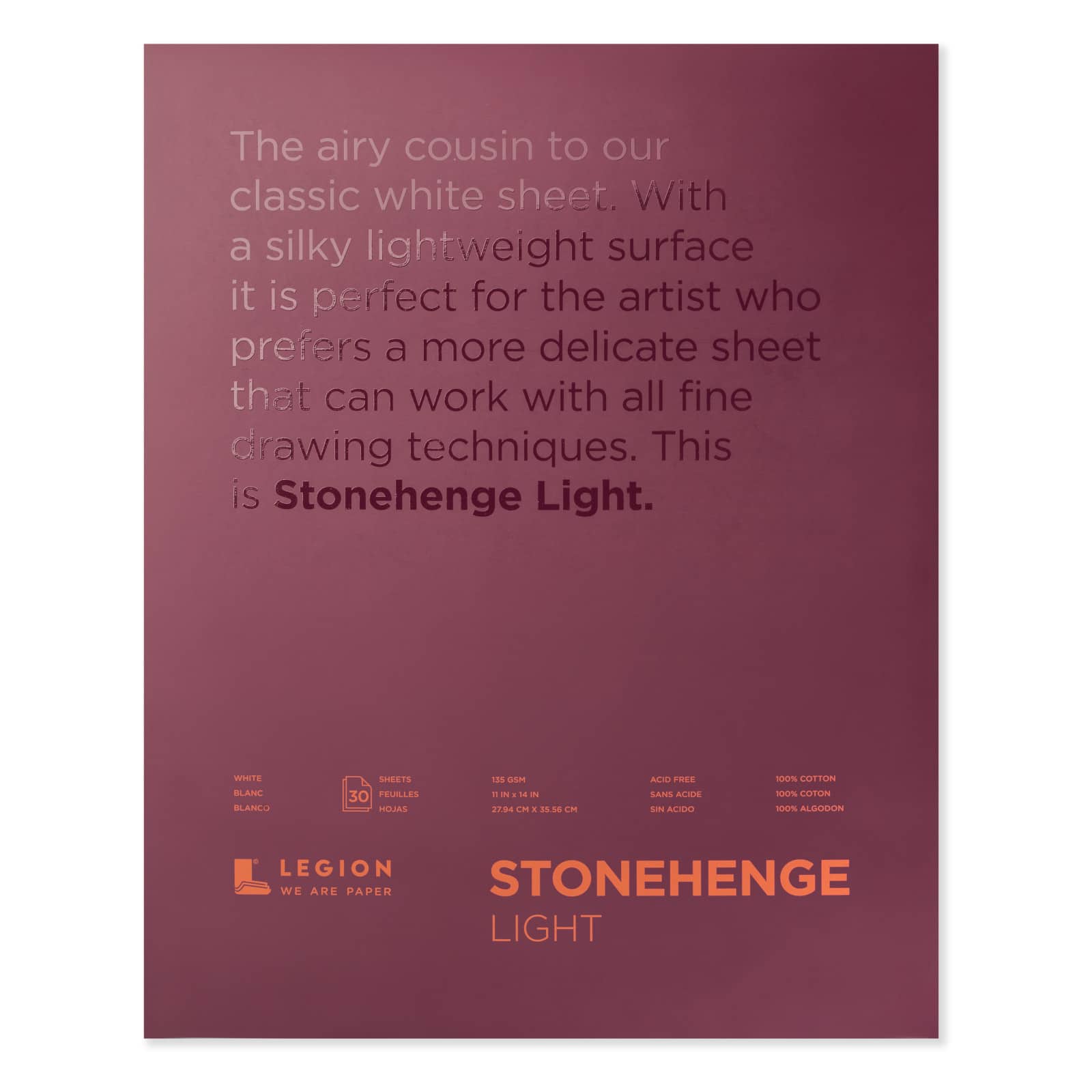 Legion Paper Stonehenge Light Paper Pad