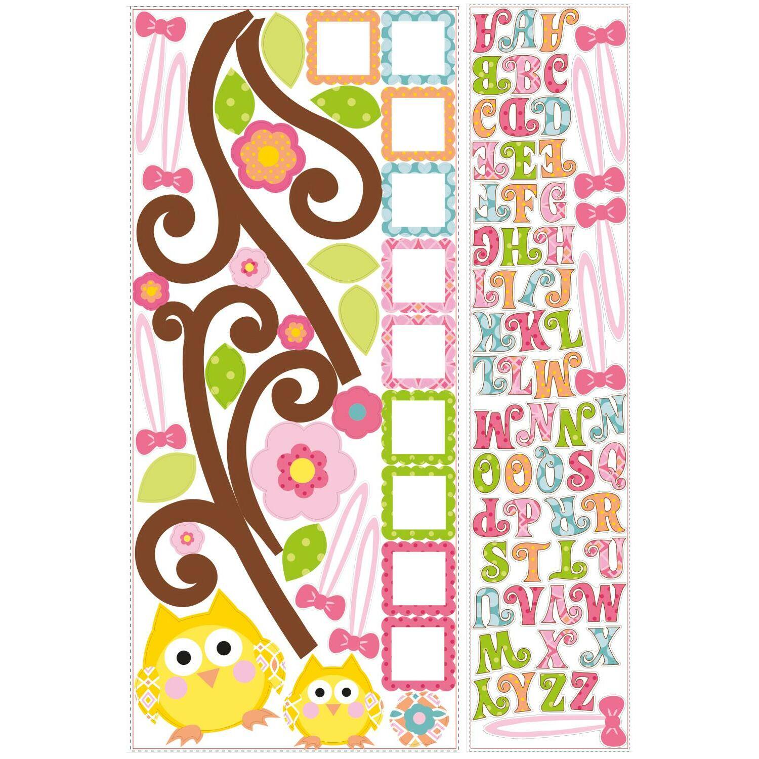 RoomMates Happi Scroll Tree Letter Branch Giant Peel & Stick Decal