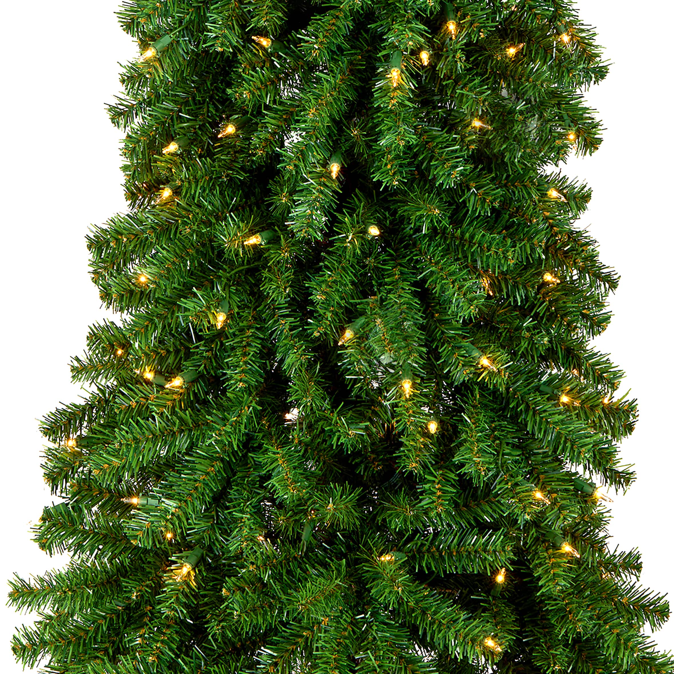 6.5ft. Pre-Lit Grand Alpine Slim Artificial Christmas Tree, Clear Lights