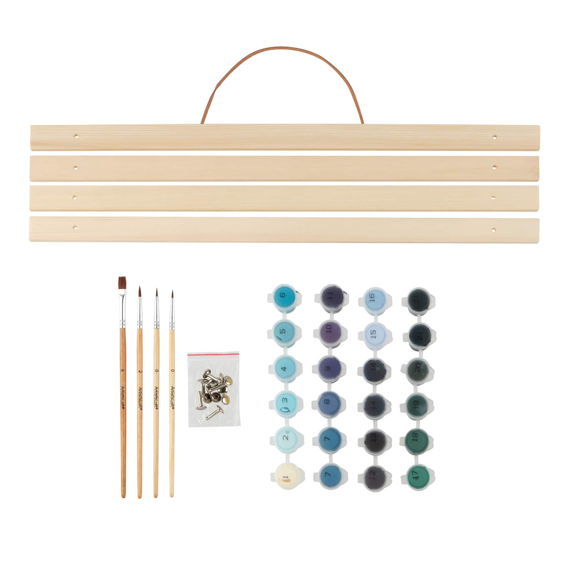 16&#x22; x 20&#x22; House on Hill Paint-by-Number Kit with Wood Display Hanger by Artist&#x27;s Loft&#xAE;