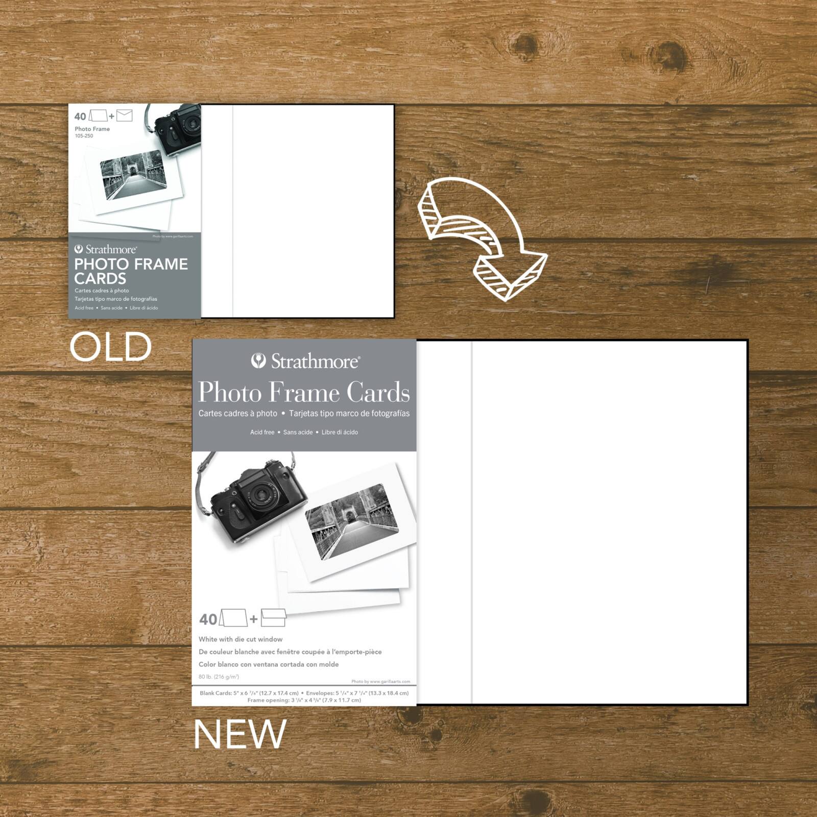 Strathmore® 5" x 7" White Photo Frame Cards & Envelopes