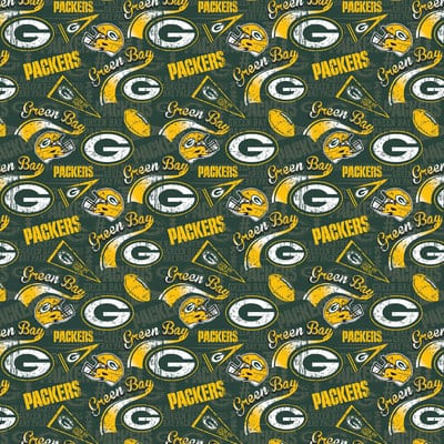 NFL Green Bay Packers Retro Cotton Fabric | Michaels