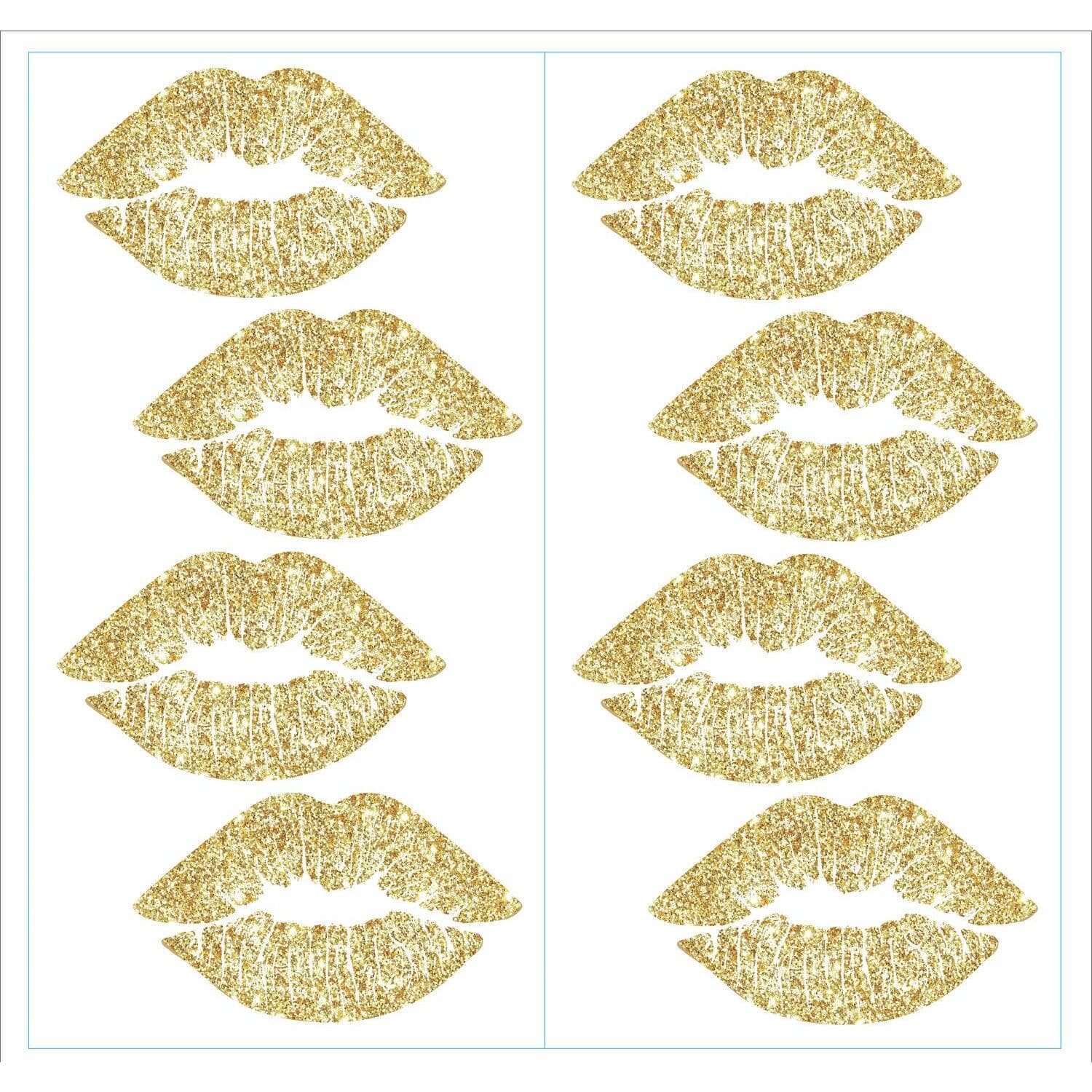 RoomMates Glitter Lip Peel &#x26; Stick Wall Decals