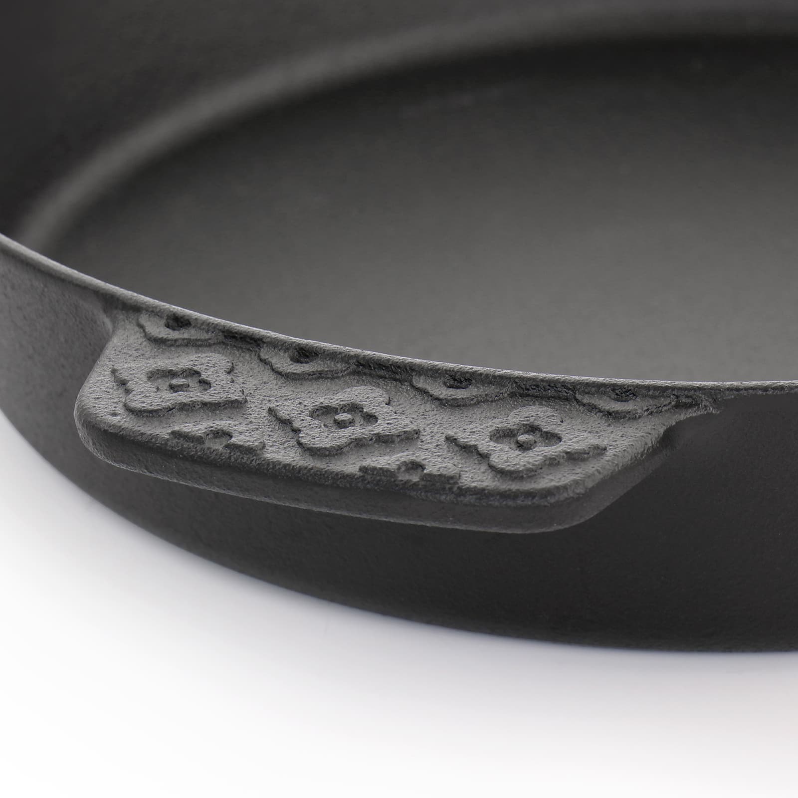 Spice by Tia Mowry Savory Saffron 12&#x22; Cast Iron Skillet with Pouring Spouts