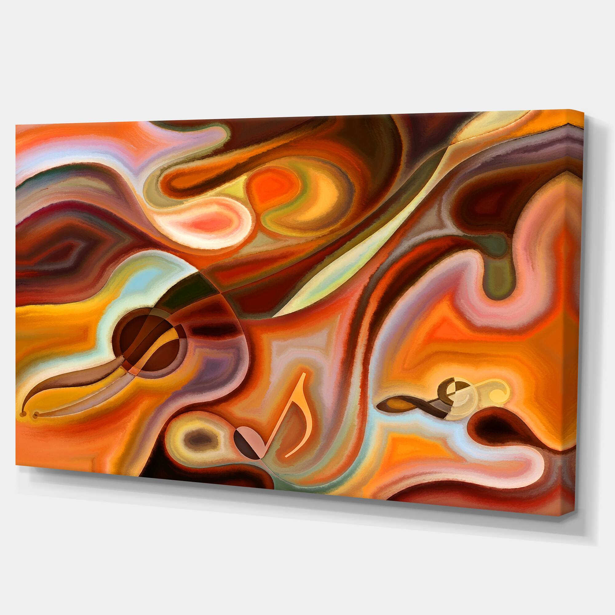 Designart - Music Dreams - Abstract Canvas Art Print