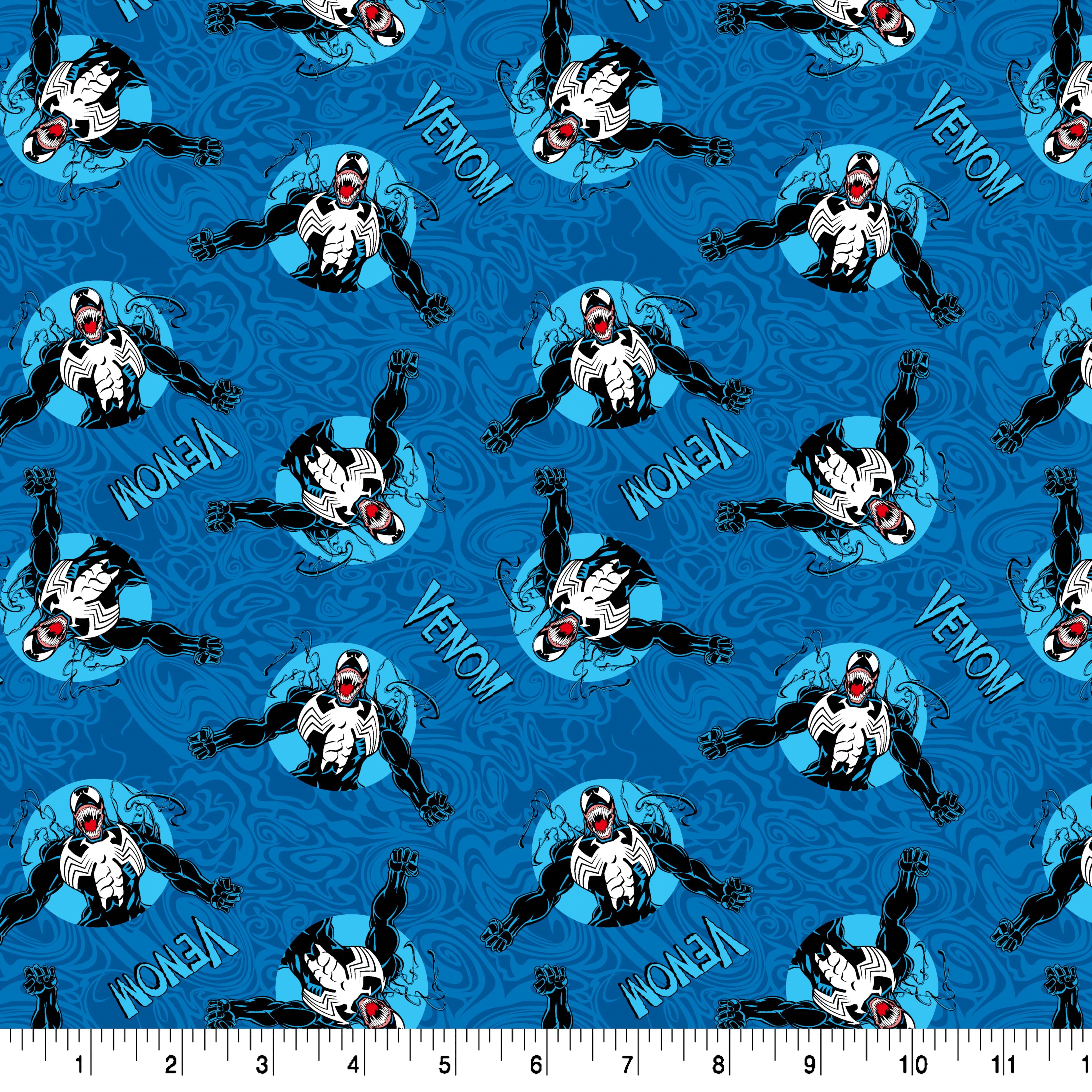 Marvel&#xAE; Venom Blue Cotton Fabric