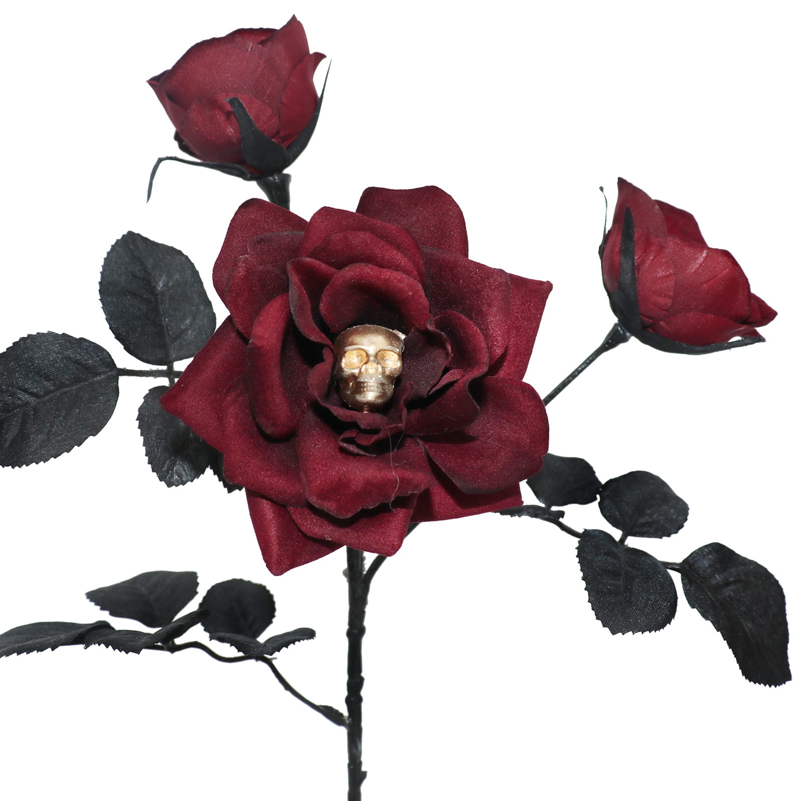 2ft. Burgundy Rose with Skull Stem by Ashland&#xAE;