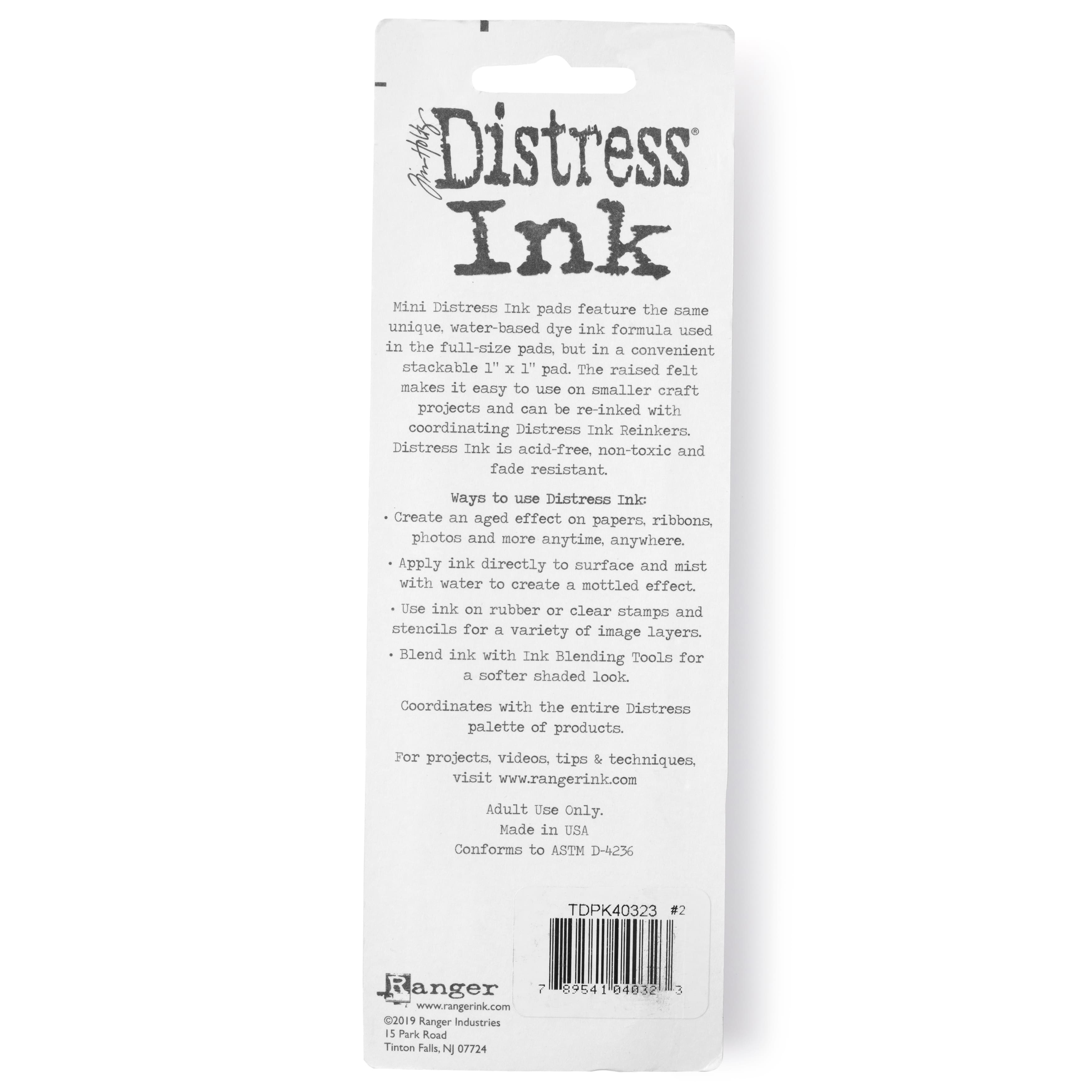 Tim Holtz Distress Ink Pads Mini Kit - Number One – Layle By Mail
