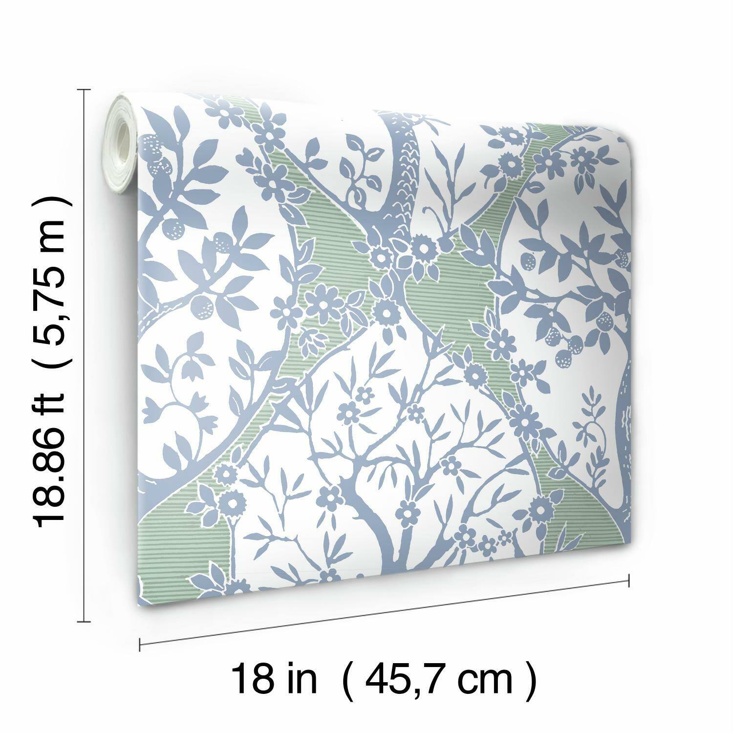 RoomMates Tree & Vine Ogee Peel & Stick Wallpaper