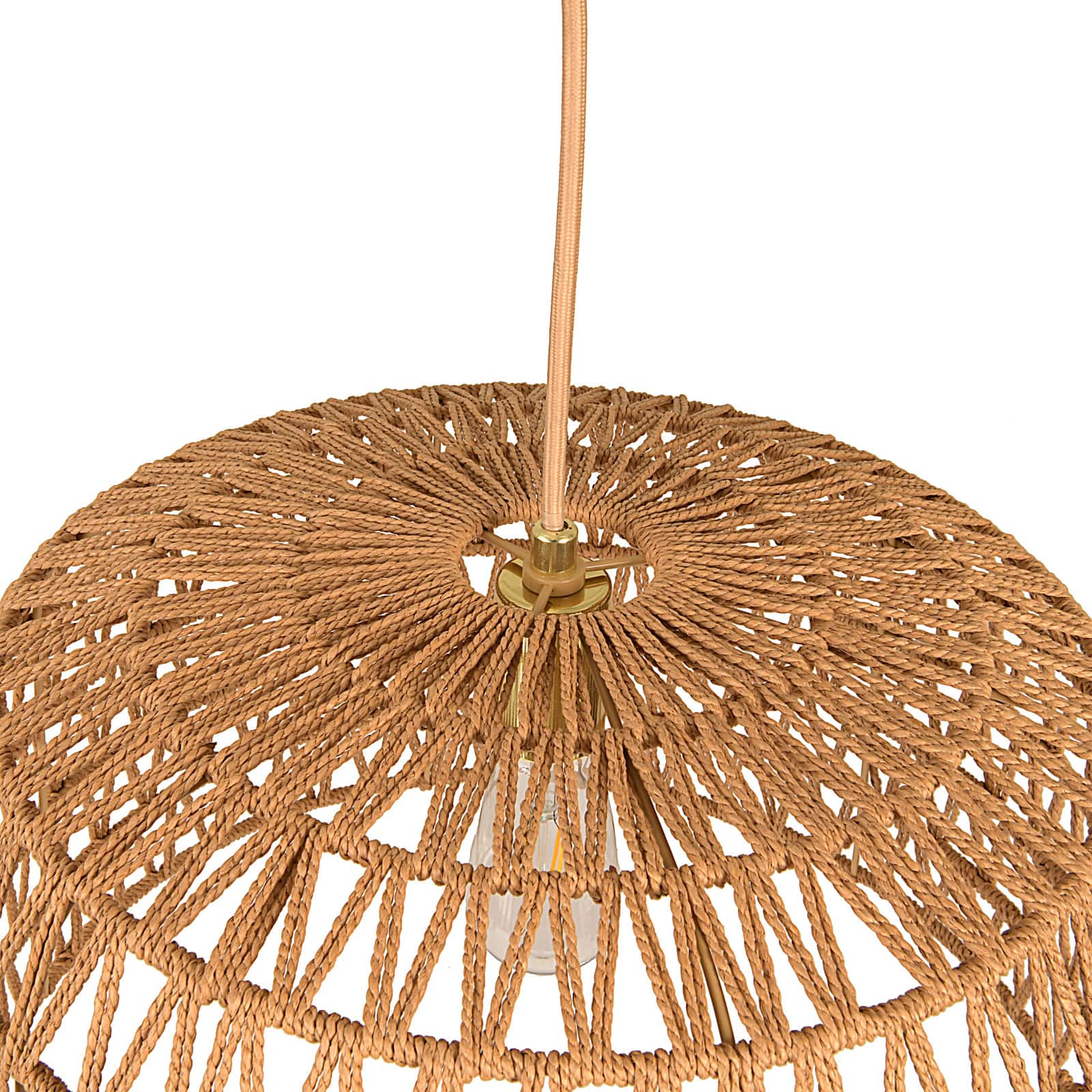 Hello Honey&#xAE; 19.5&#x22; Natural Woven Pendant Lamp