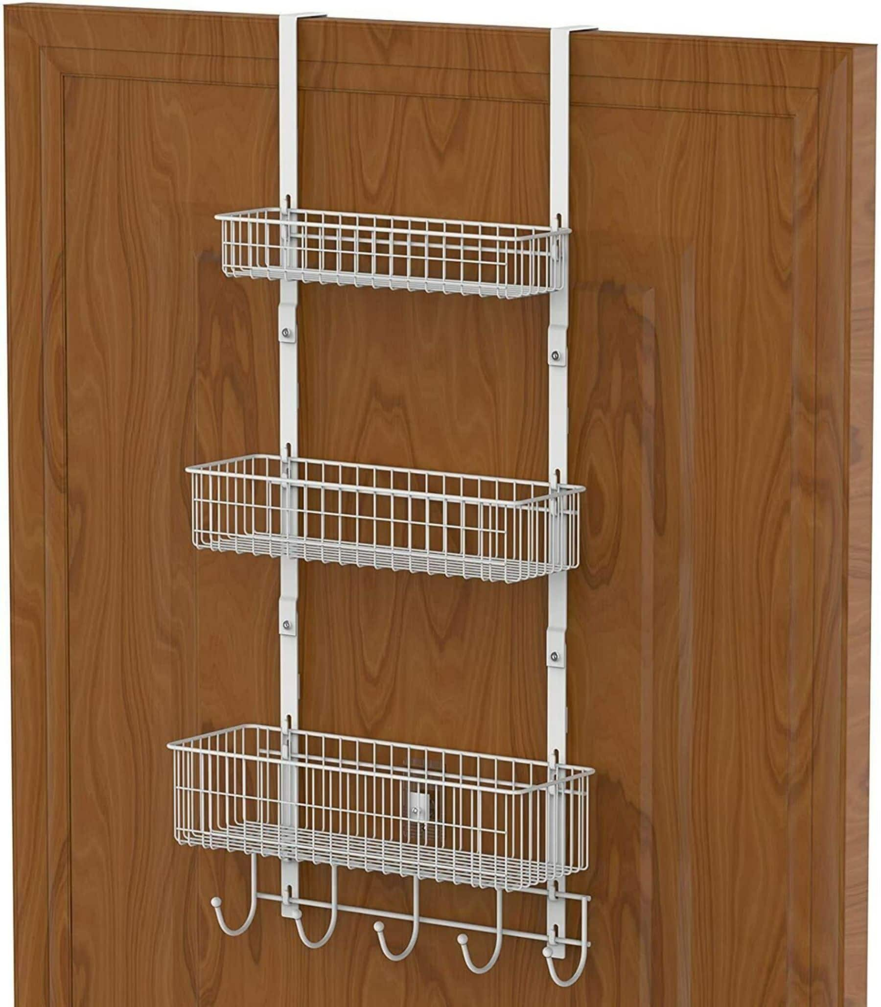 NEX&#x2122; White Over The Door Hanging Organizer Rack