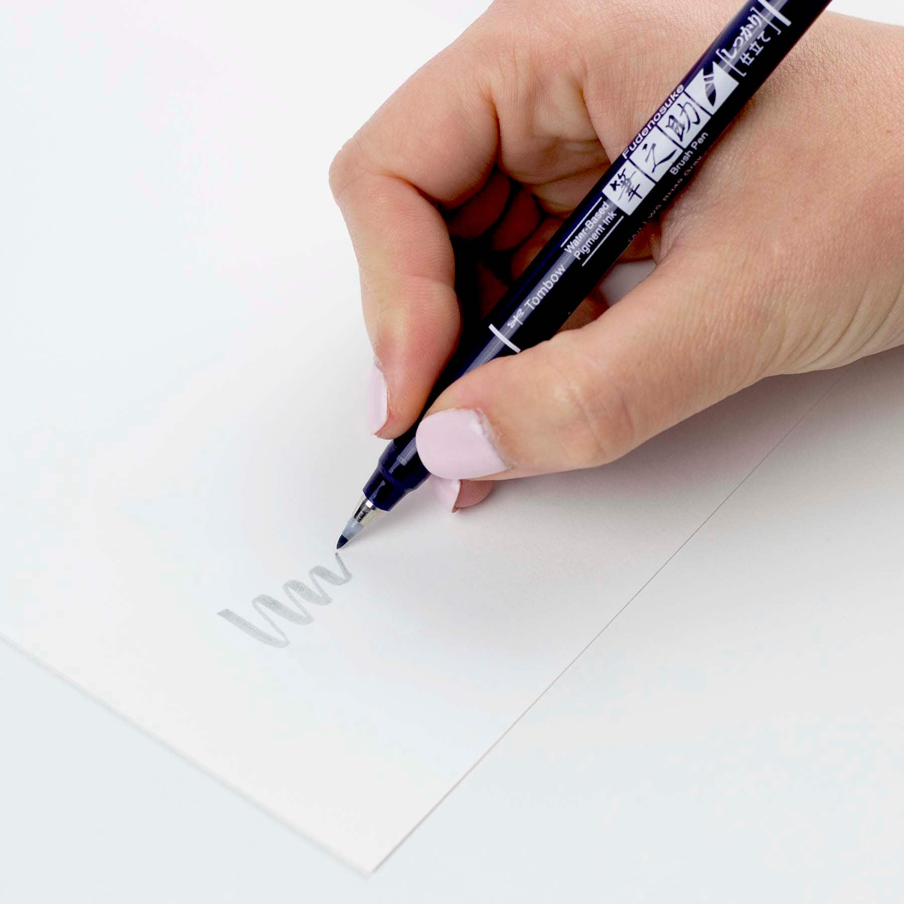 12 Pack: Tombow Fudenosuke Hard Tip Brush Pen