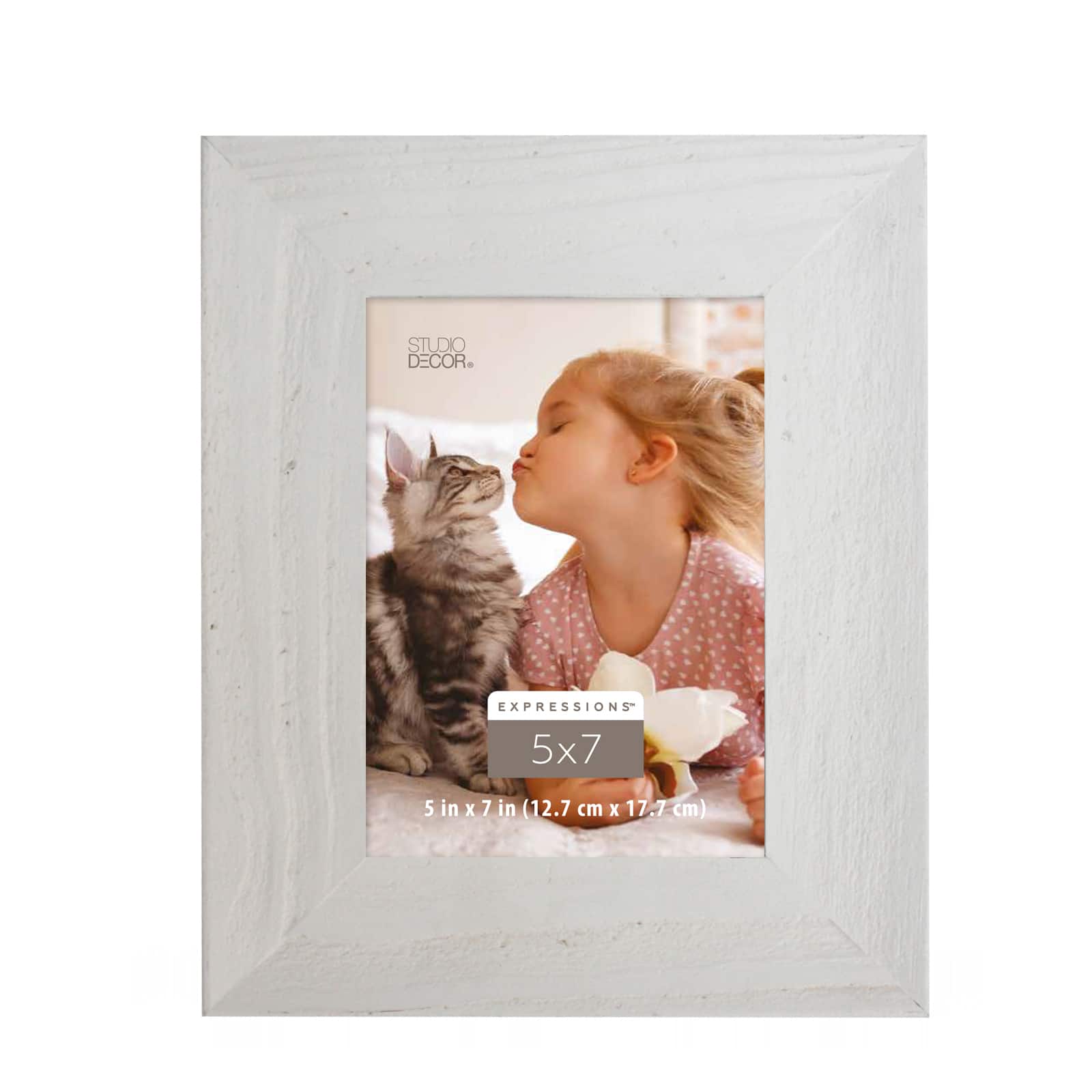 5&#x22; x 7&#x22; White Wide Frame, Expressions&#x2122; by Studio D&#xE9;cor&#xAE;