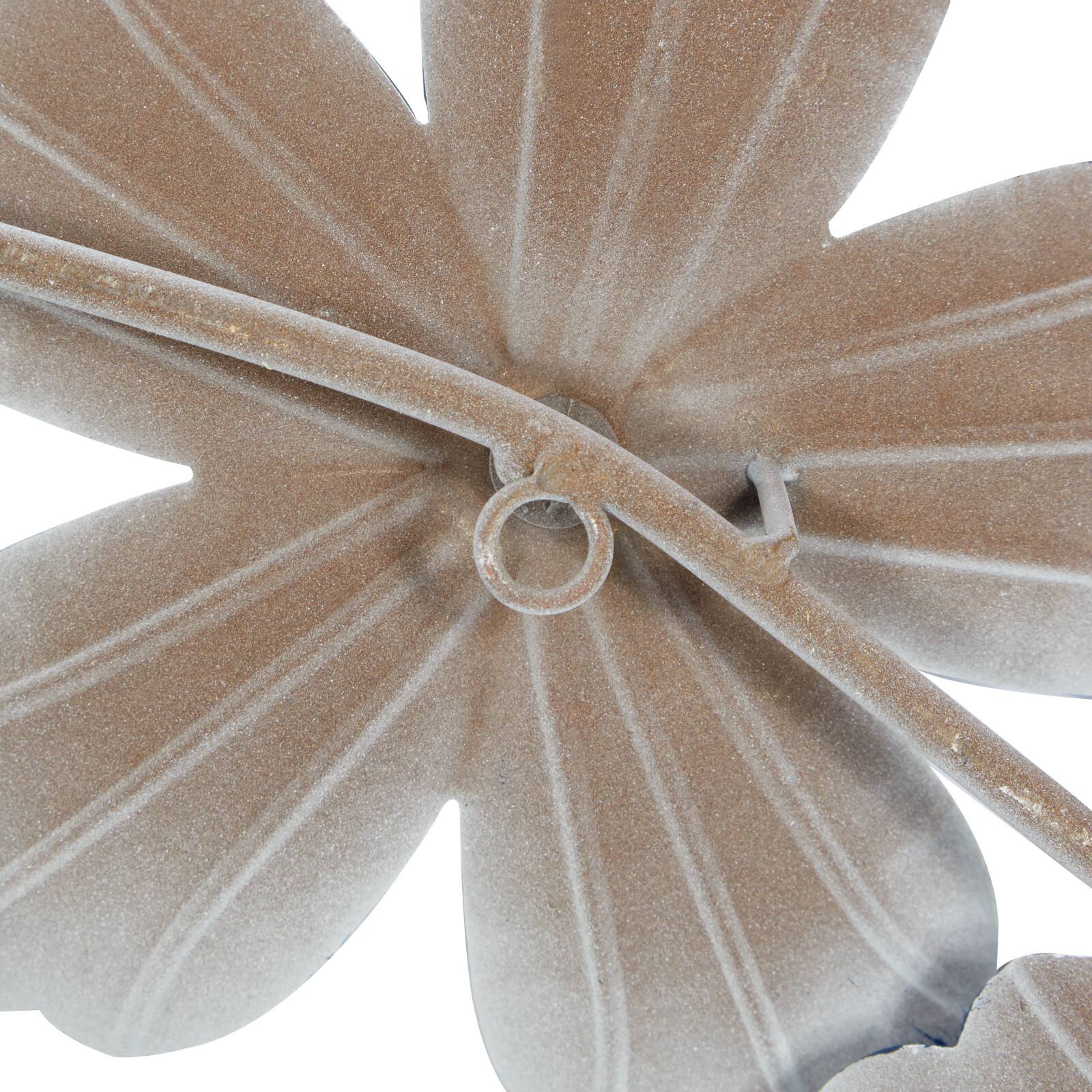 46&#x22; Blue Metal Contemporary Wall D&#xE9;cor