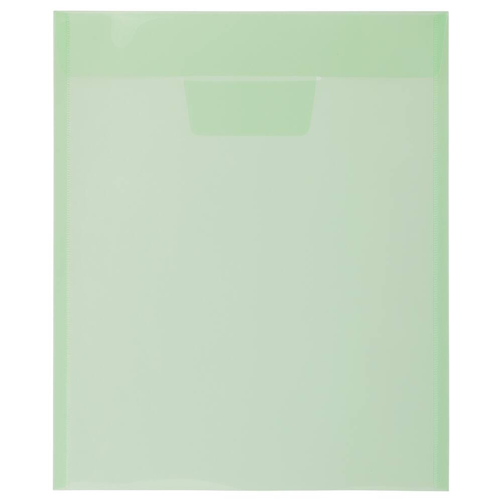 JAM Paper Assorted Plastic Tuck Flap Closure 9.875" x 11.75" Envelopes, 6ct.