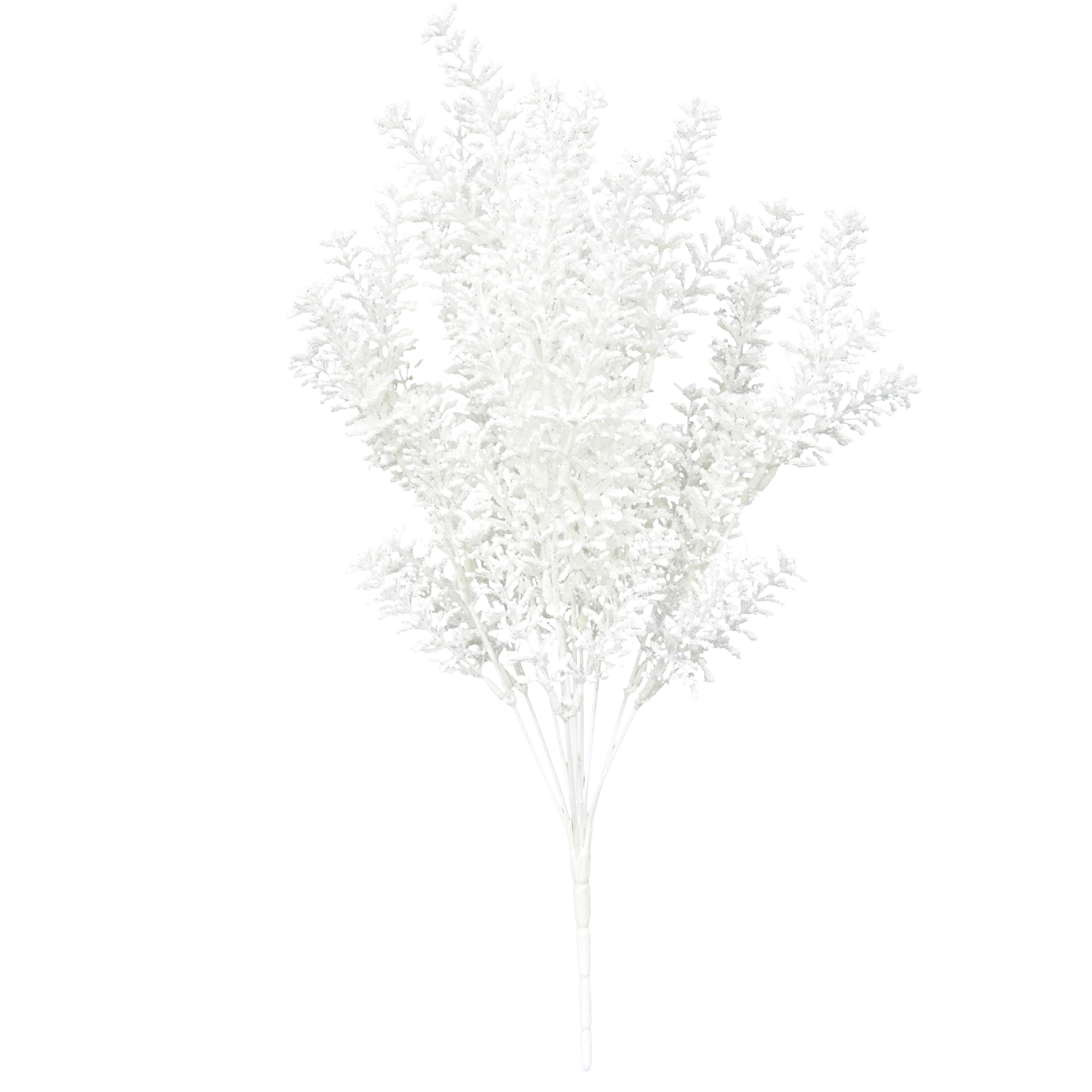 18&#x22; White Glitter Berry Bush by Ashland&#xAE;