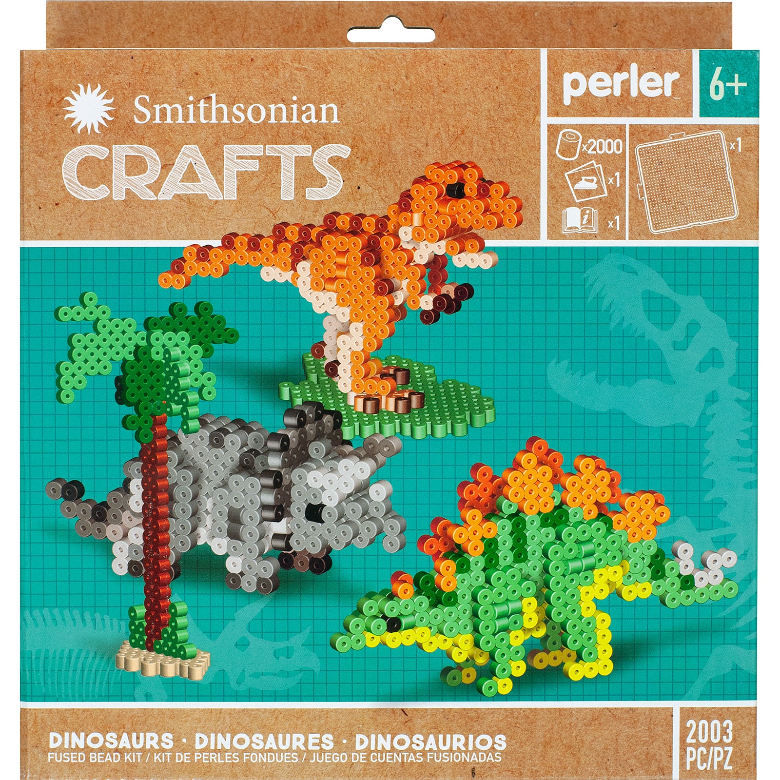 Perler&#xAE; Smithsonian Crafts Dinosaurs Fused Bead Kit