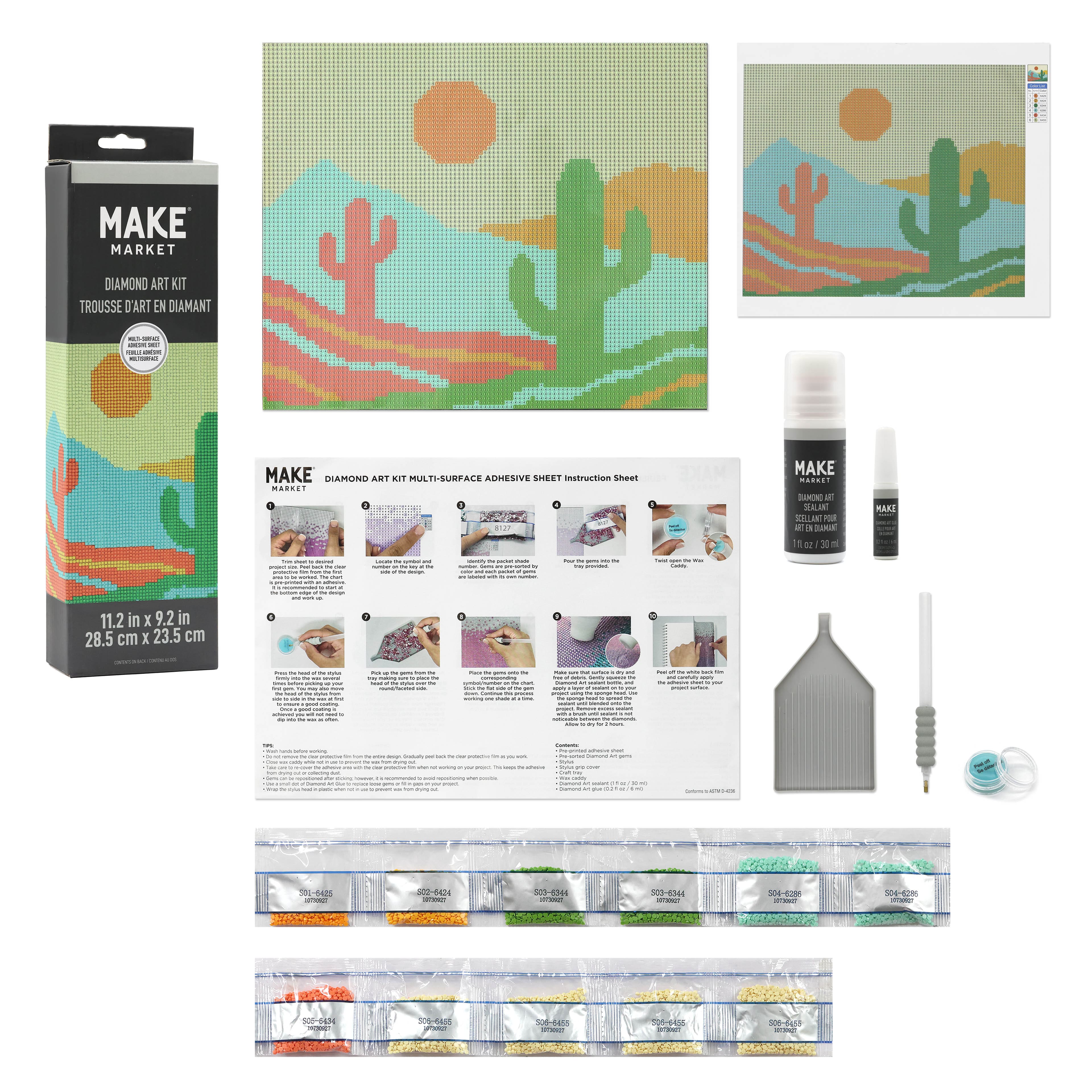Make Market Diamond Art Kit Desert Sun