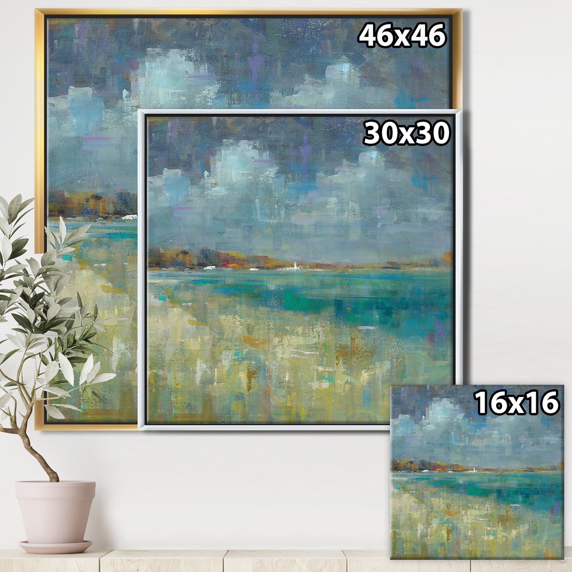 Designart Sky &#x26; Sea Nautical &#x26; Coastal Framed Canvas