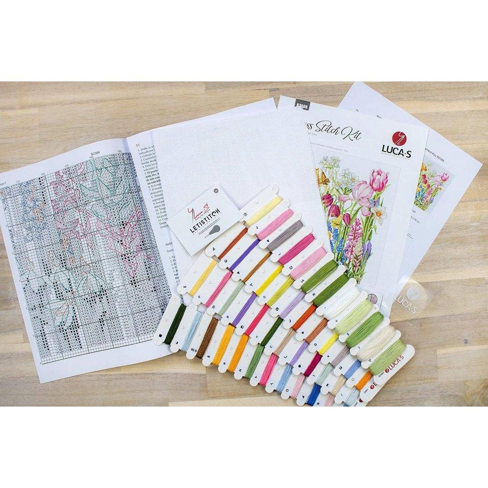 Luca-s March Bouquet Counted Cross Stitch Kit