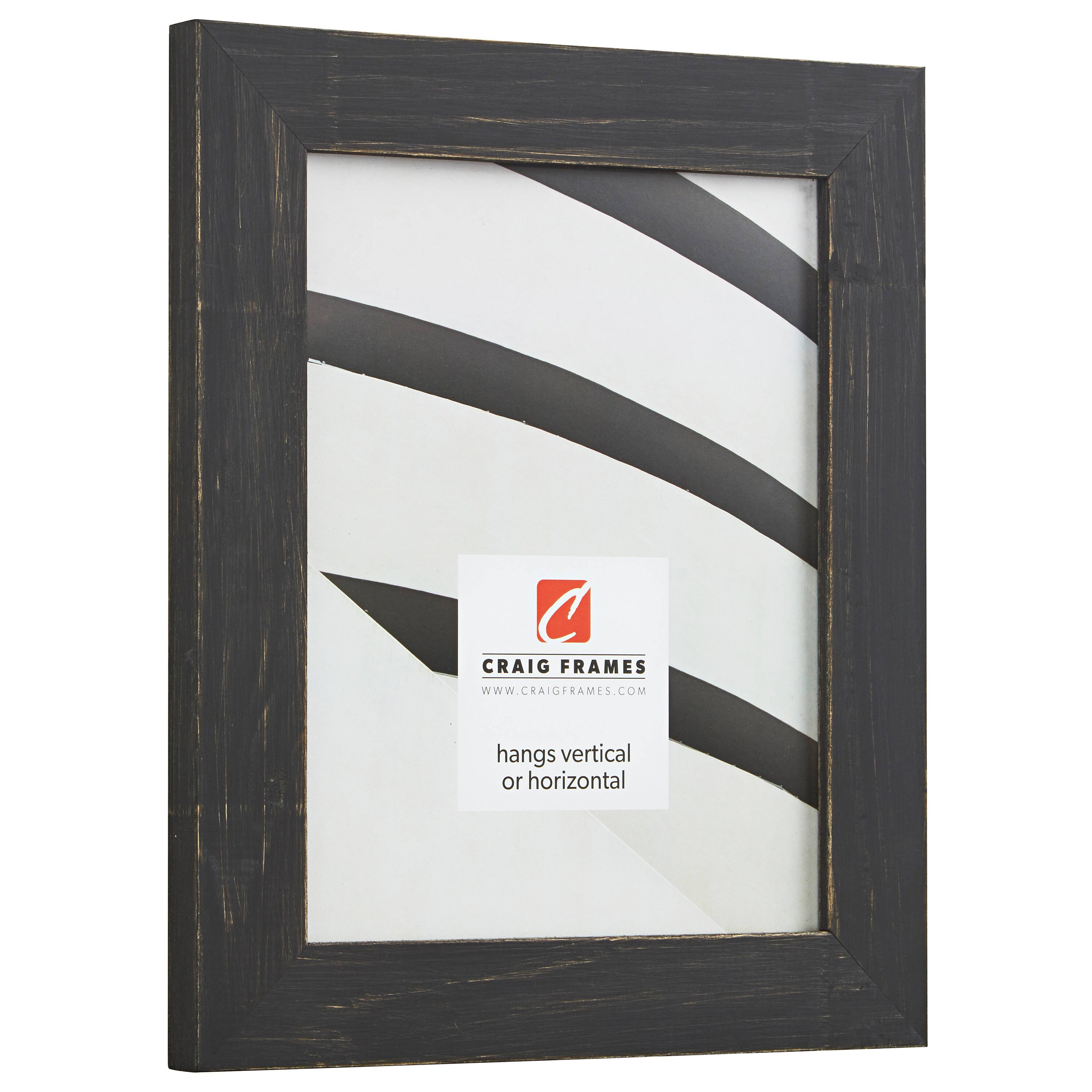 Craig Frames Jasper Charcoal Black Picture Frame