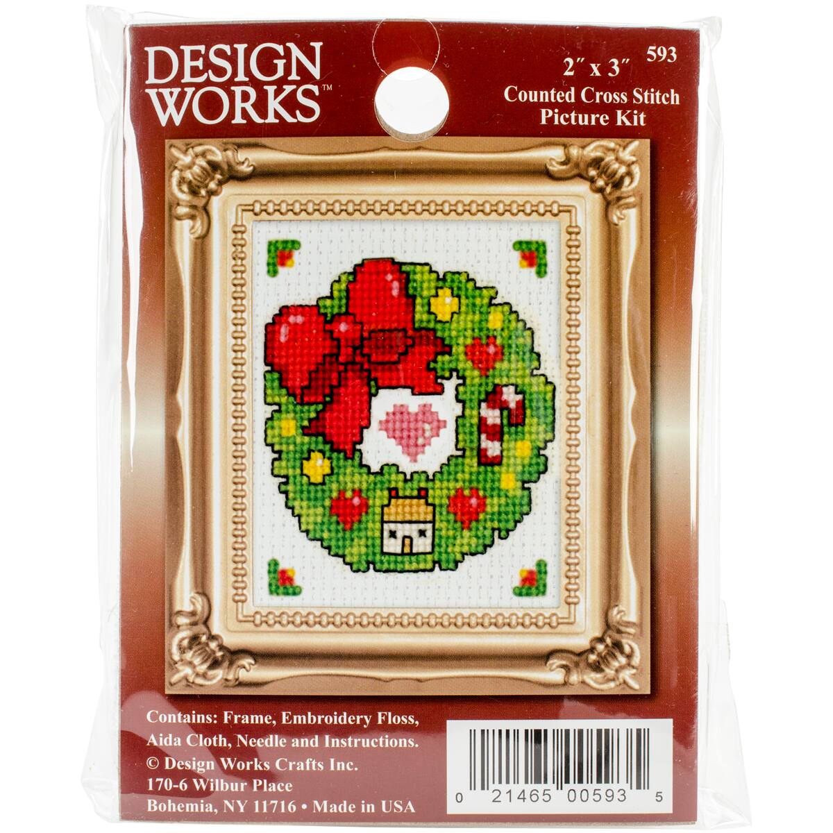 Design Works Wreath Counted Cross Stitch Kit