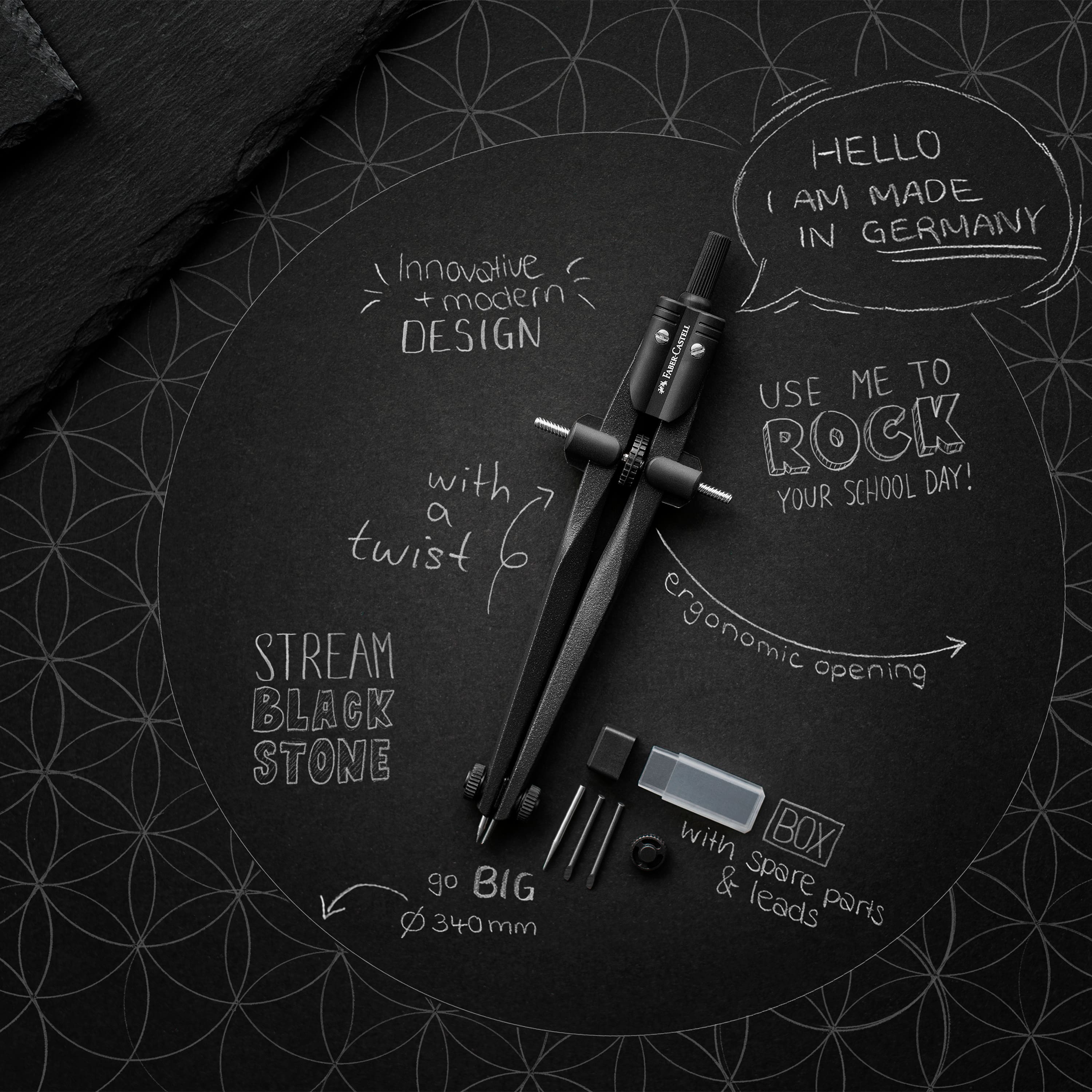 Faber-Castell® Stream Quickset Compass