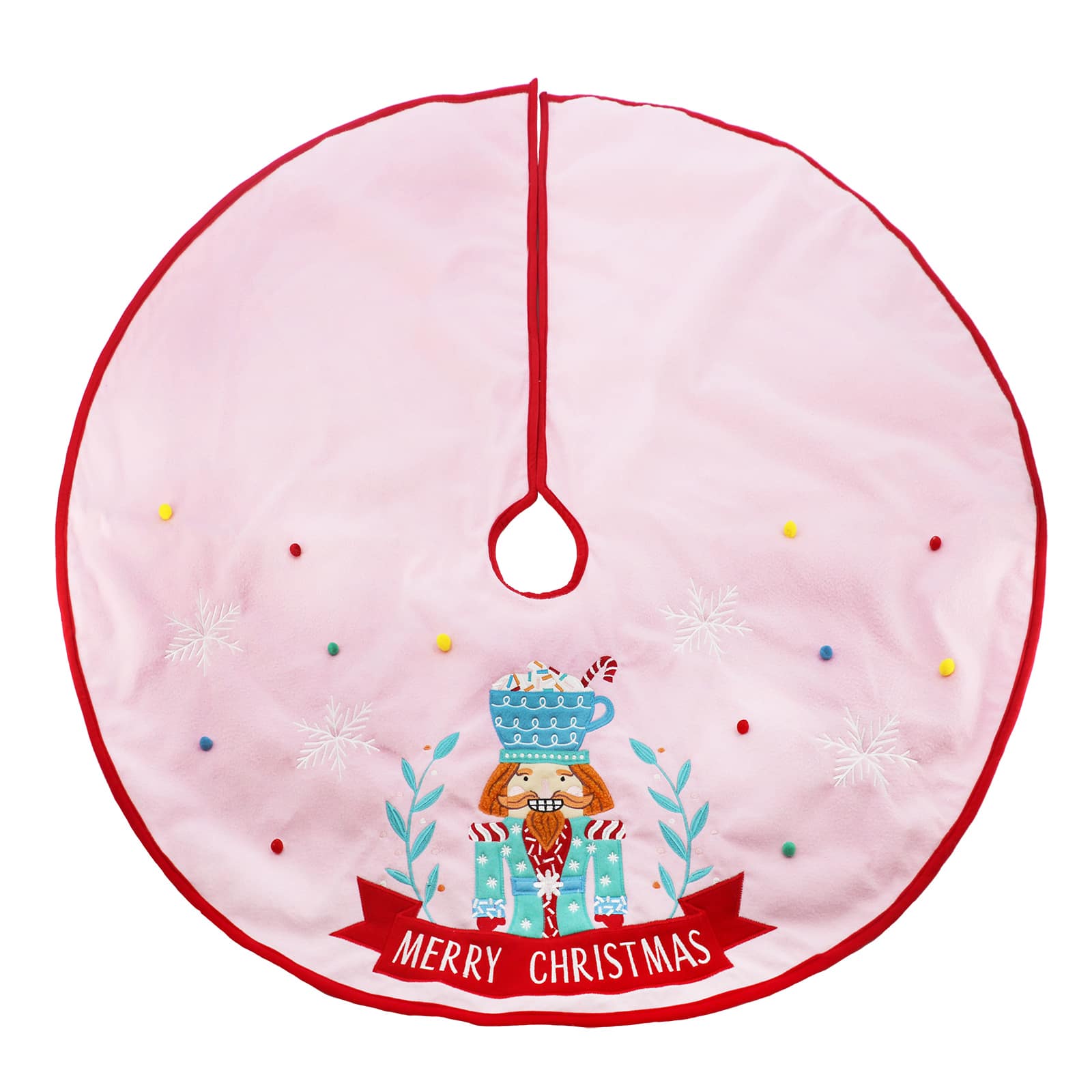 48&#x22; Pink Nutcracker Tree Skirt by Ashland&#xAE;