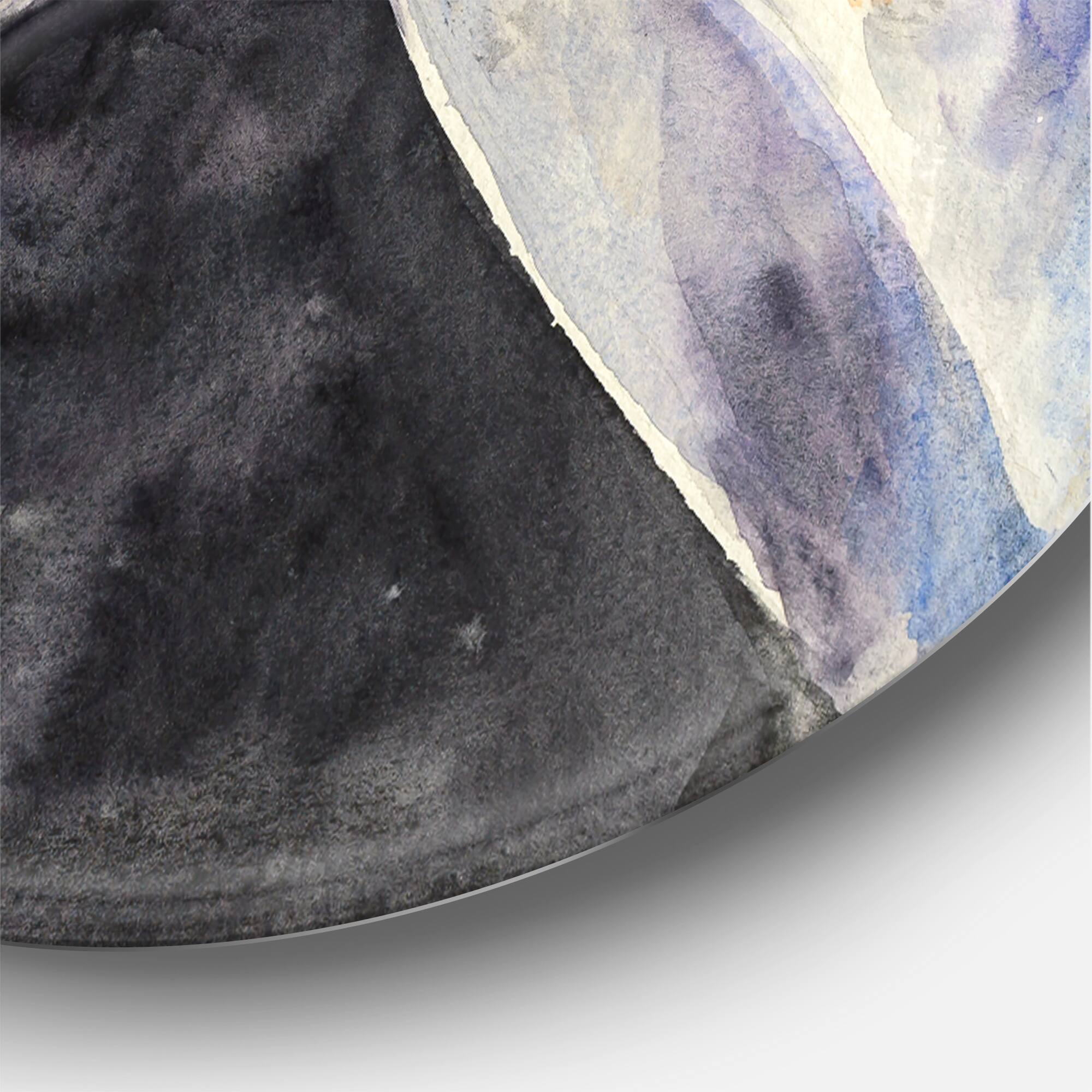 Designart - The Head of A Lipizzan Horse - Farmhouse Metal Circle Wall Art