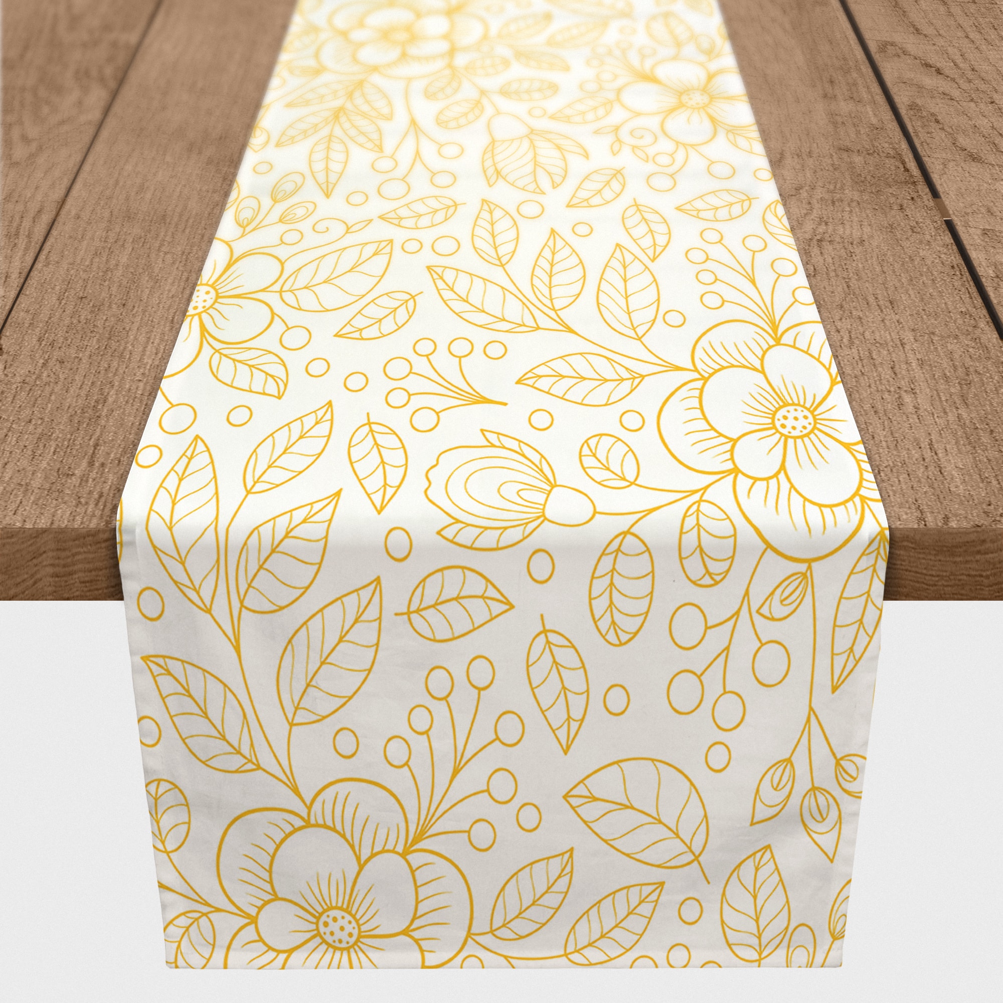 Flower Doodle Indoor/Outdoor Table Runner