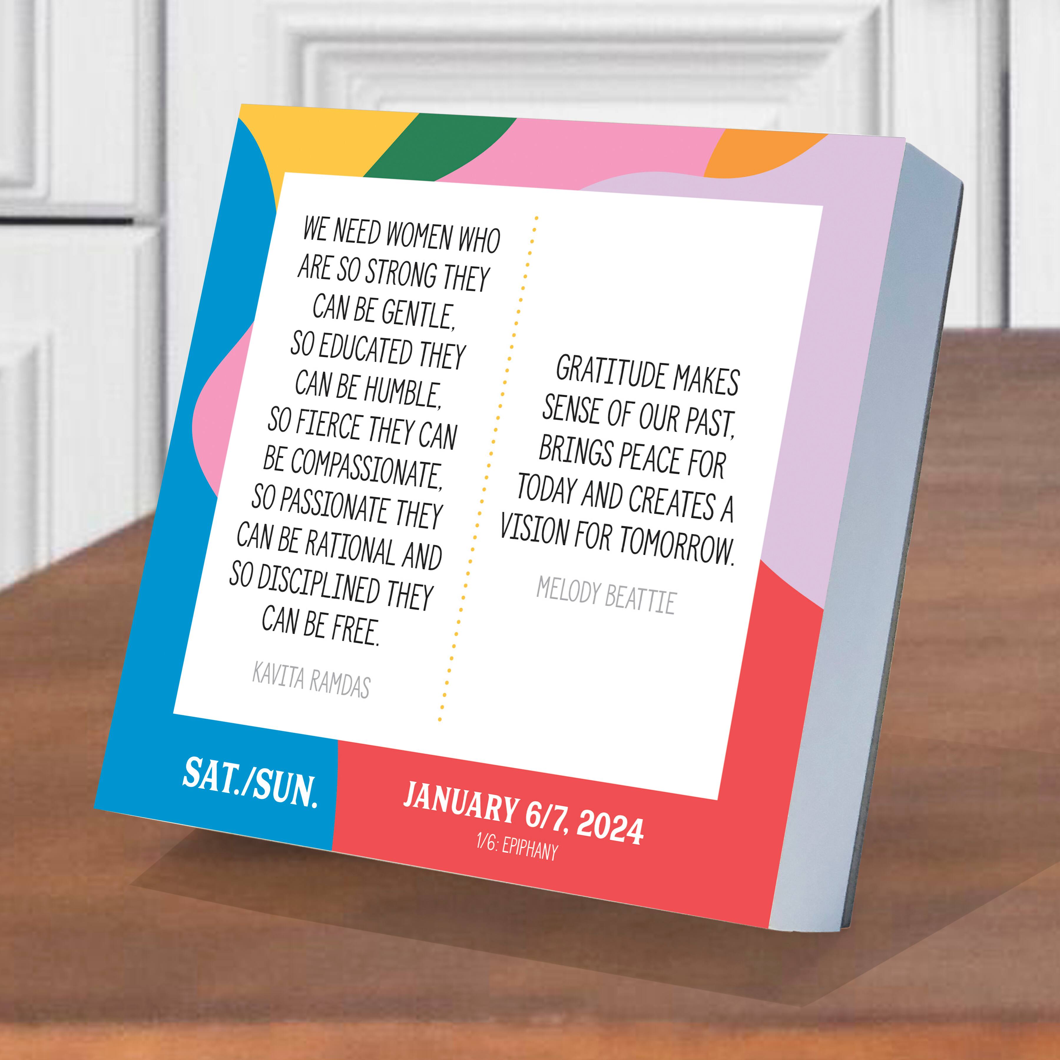 TF Publishing 2024 365 Inspiring Women Daily Desktop Calendar