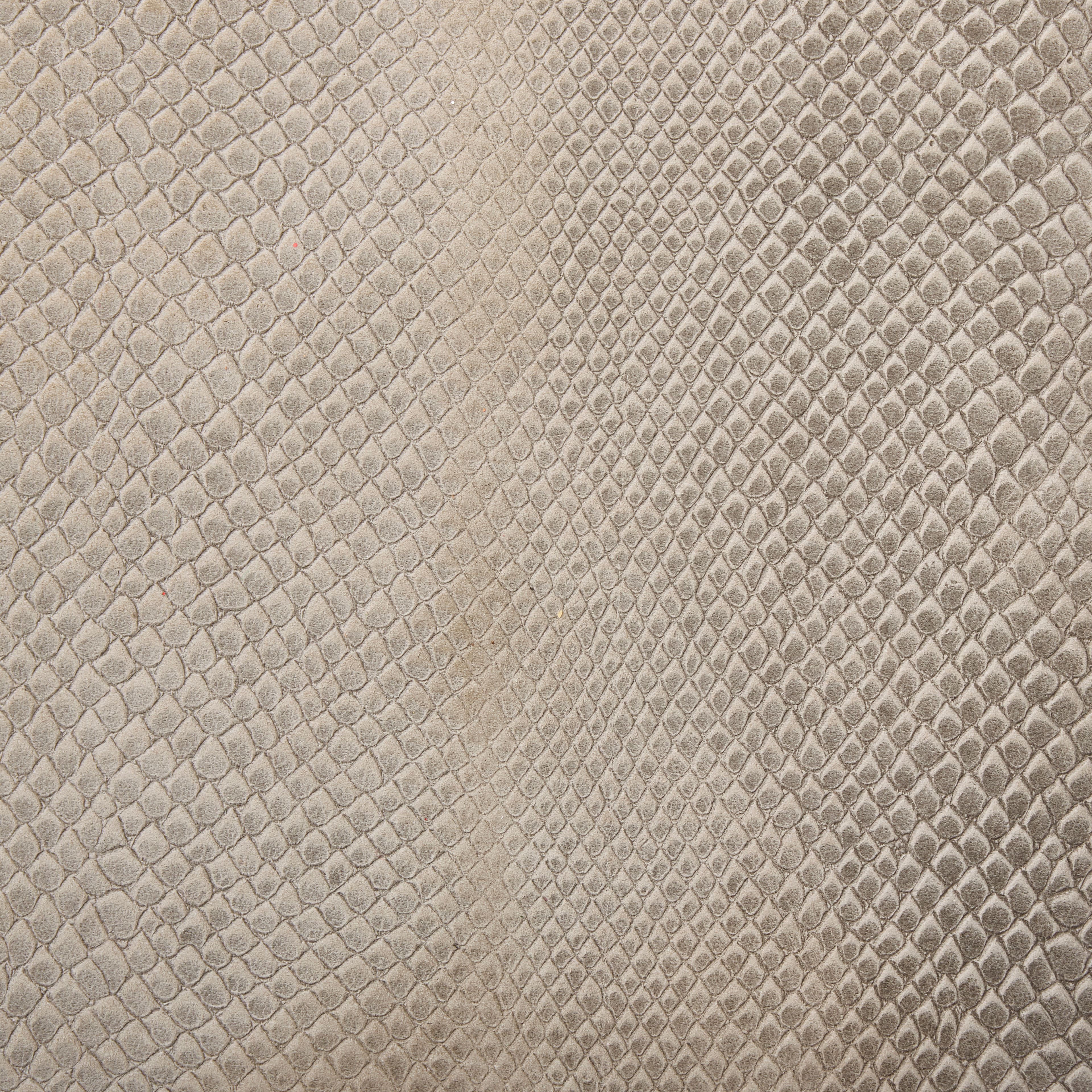 6 Pack: Gray Cobra Grain Leather Trim Piece by ArtMinds™