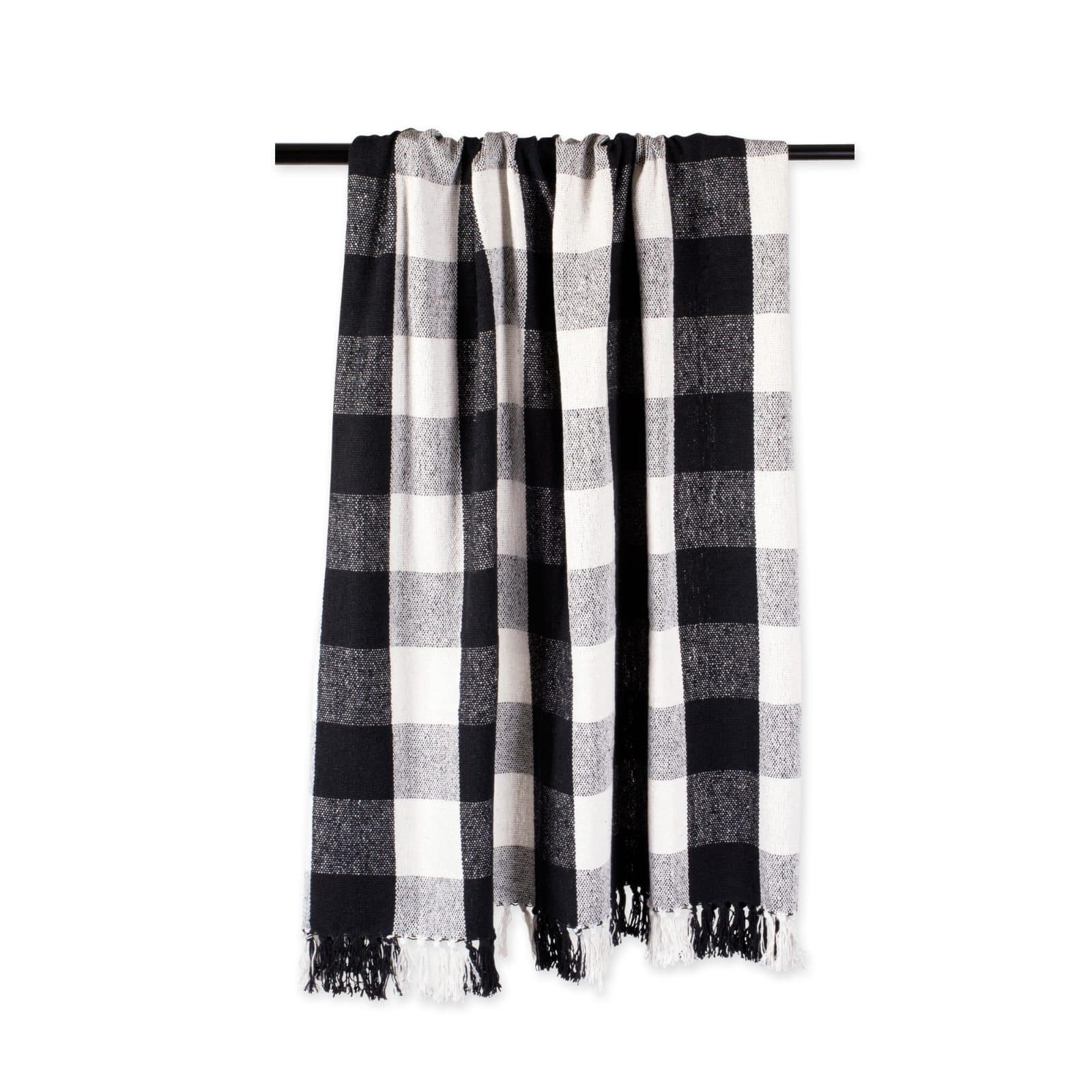 DII&#xAE; Black &#x26; White Buffalo Check Throw