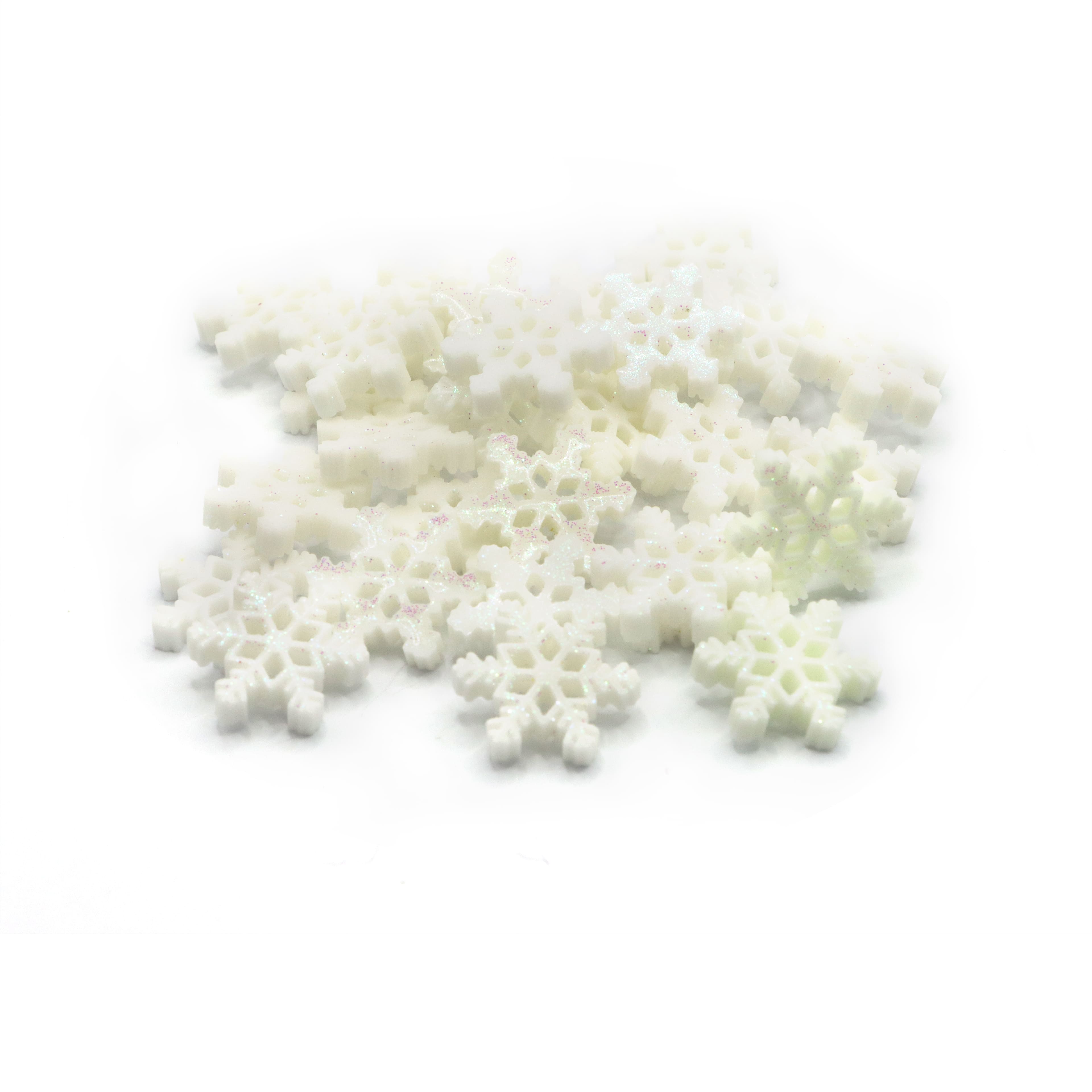 3.3oz. White Iridescent Glitter Snowflake Decorative Filler by Ashland&#xAE;