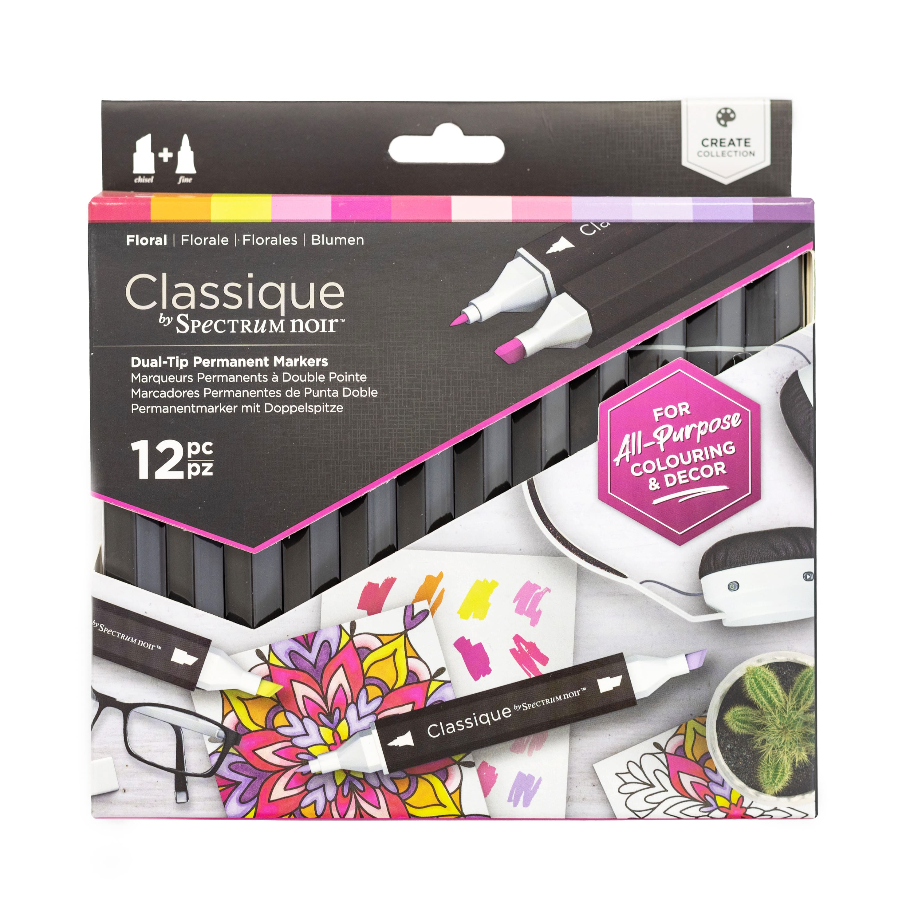 Spectrum Noir™ Classique Floral Dual Tip Marker Set