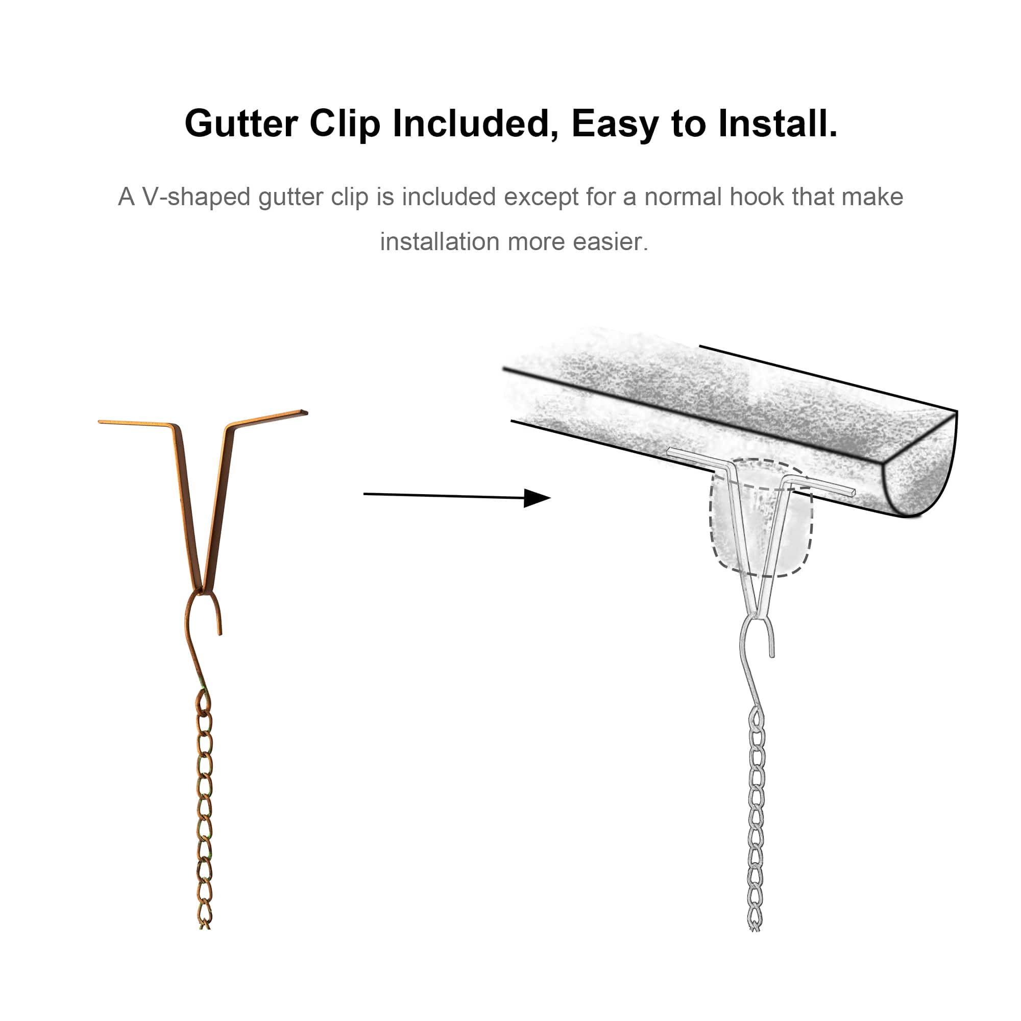 Glitzhome® 8.5ft. Faux Copper Patina Finish Fish Shaped Rain Chain