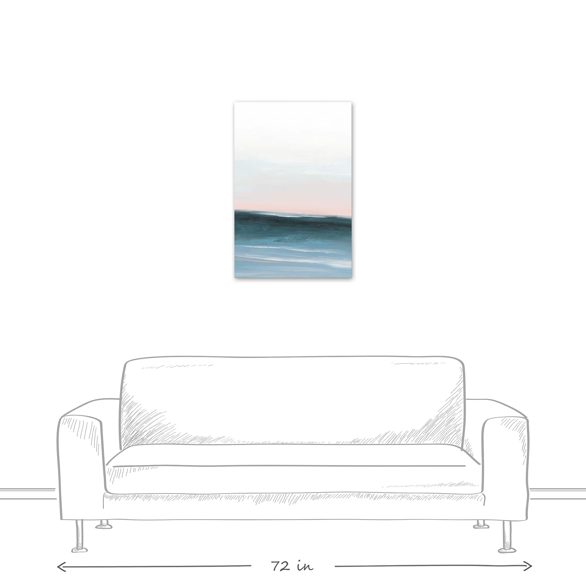 Mod Sea Sunset Canvas Wall Art