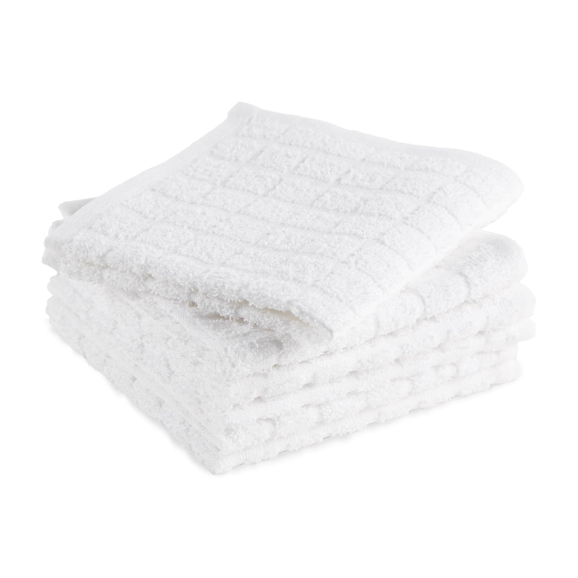 DII® Solid Windowpane Terry Dishcloth Set