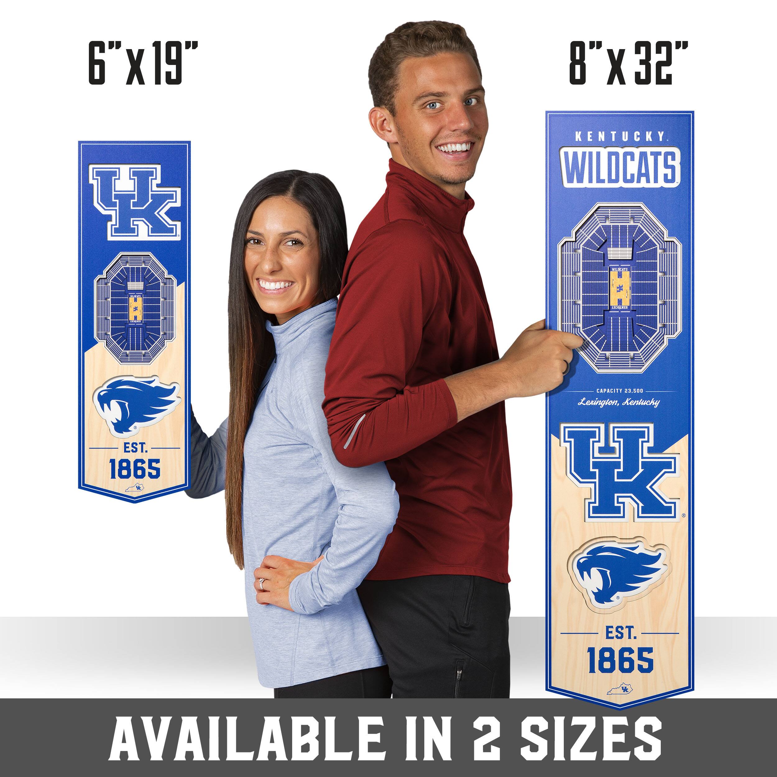 NCAA 6&#x22; x 19&#x22; StadiumView 3D Banner