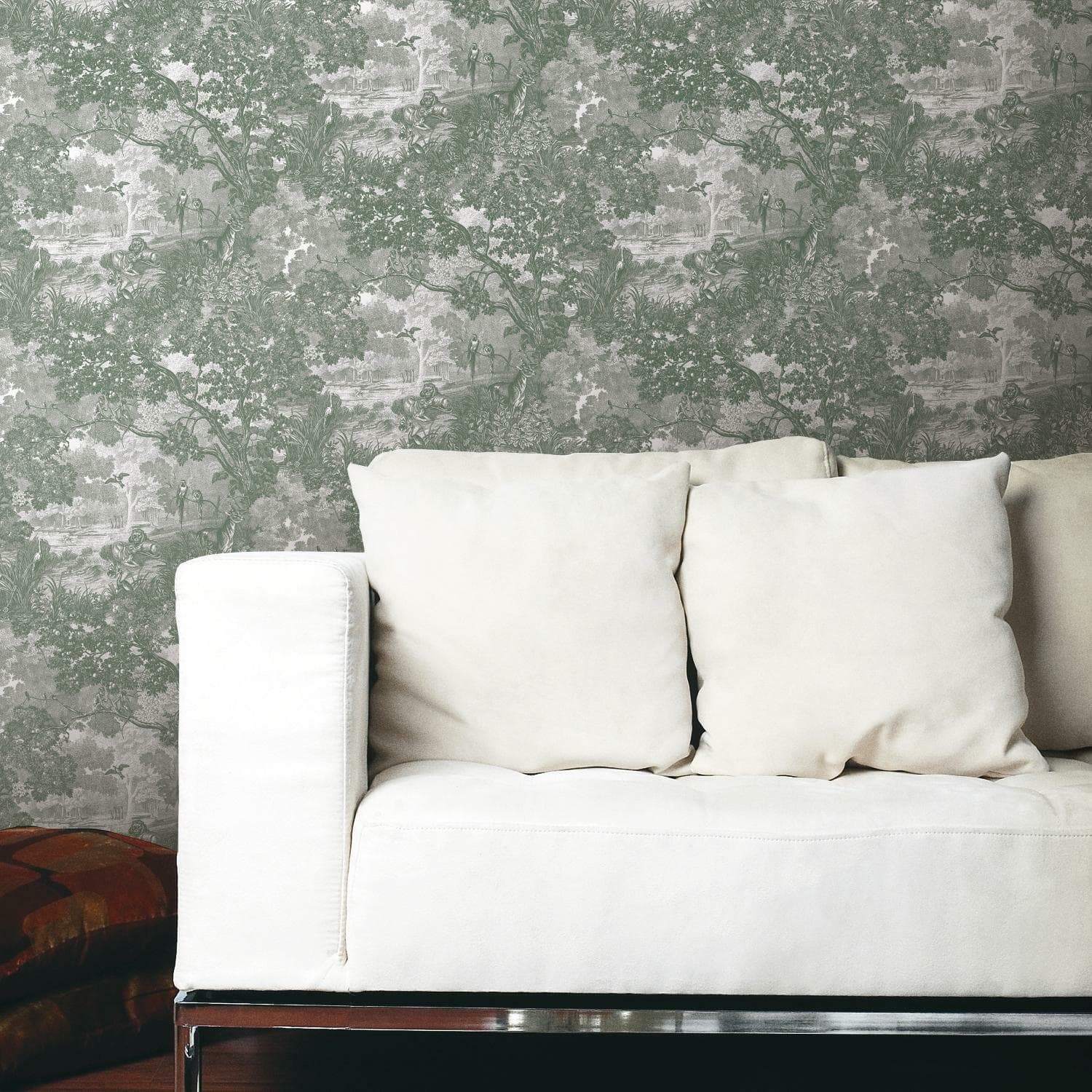 RoomMates Jungle Toile Peel &#x26; Stick Wallpaper