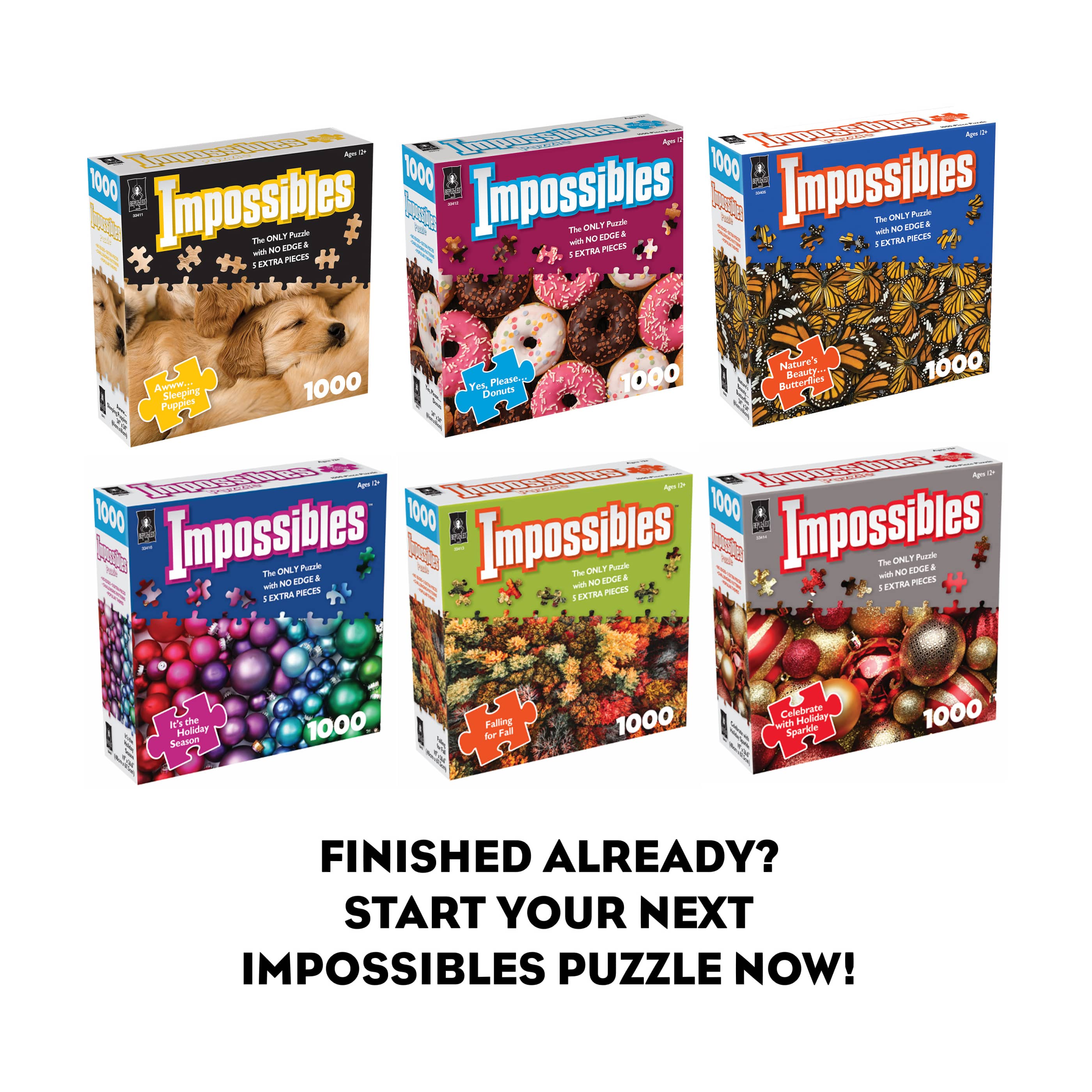 Impossibles Puzzle - Celebrate with Holiday Sparkle: 1000 Pcs