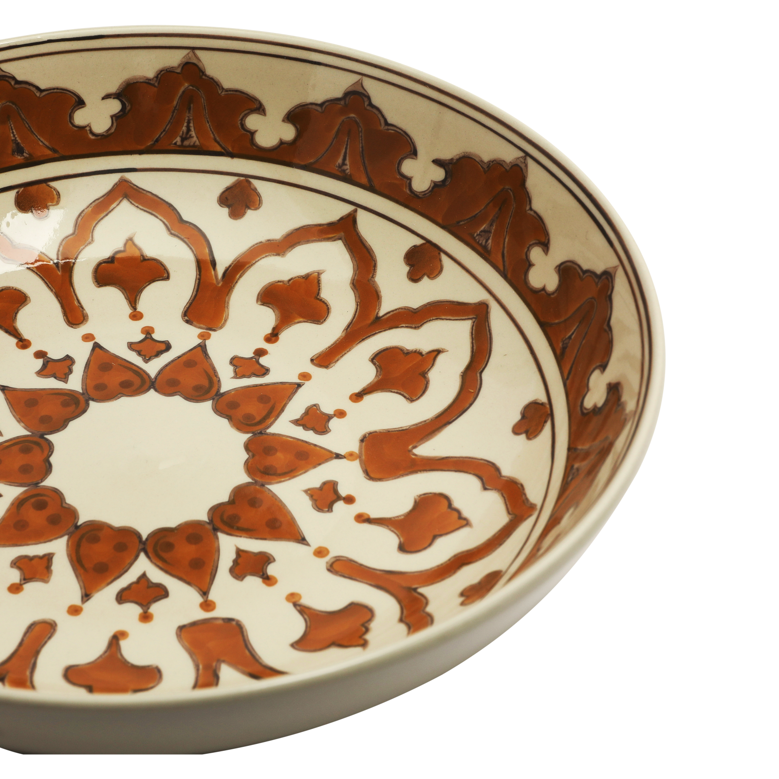 Hello Honey® 14" Hand Painted Ceramic Serving Bowl