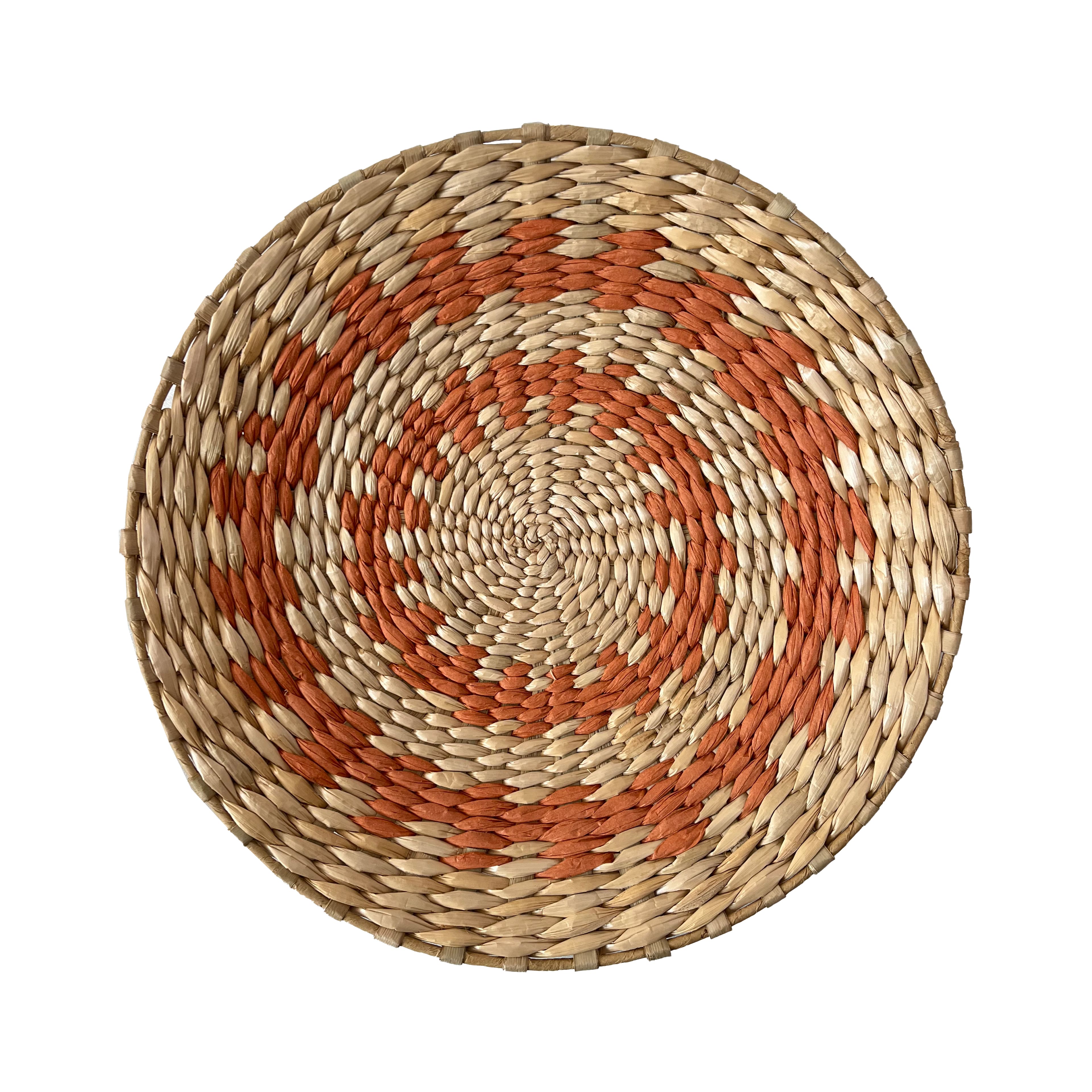 Panier mural orange et brun naturel &#xE0; th&#xE8;me tribal d&#x2019;Ashland