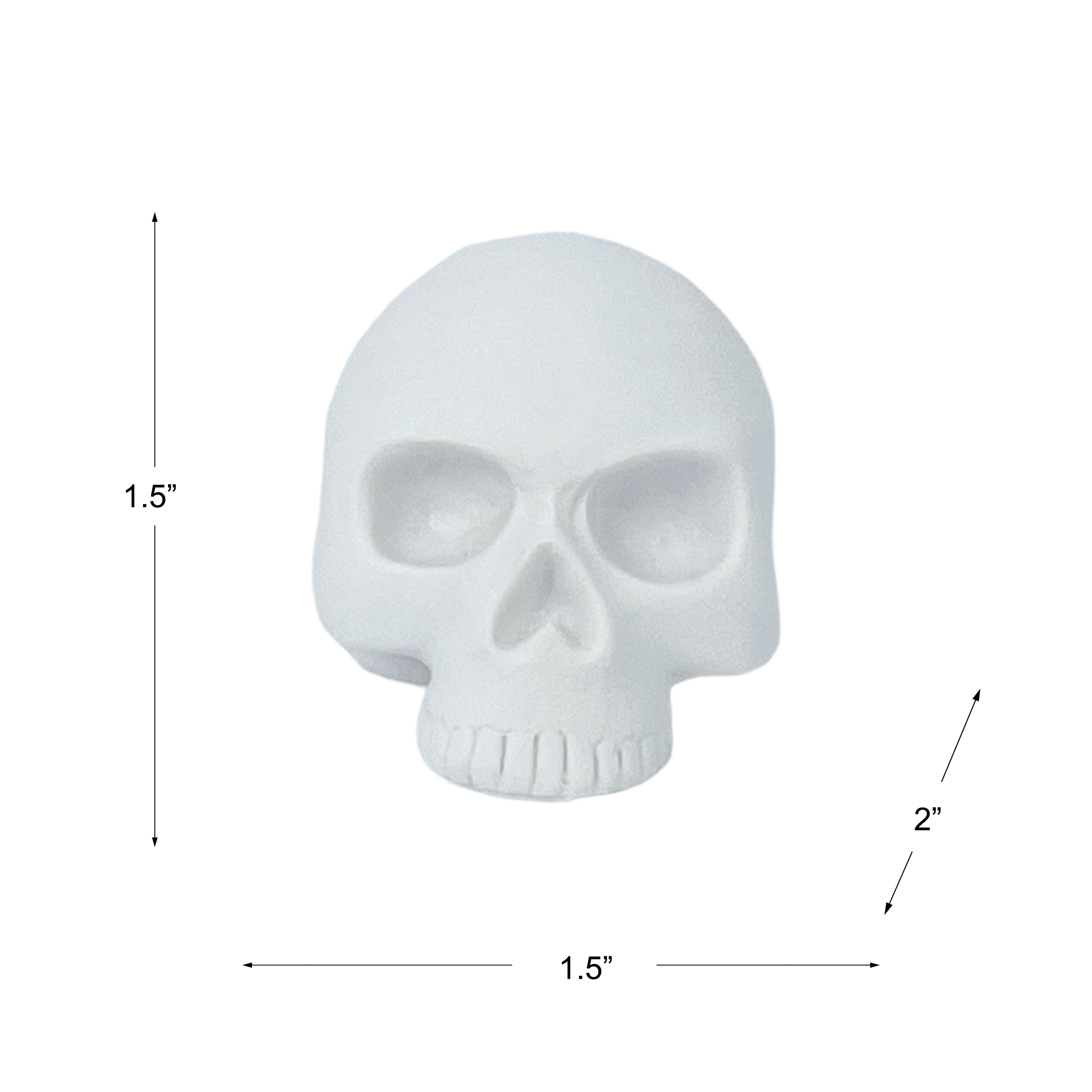 2" DIY Resin Décor Skulls, 12ct. by Make Market®