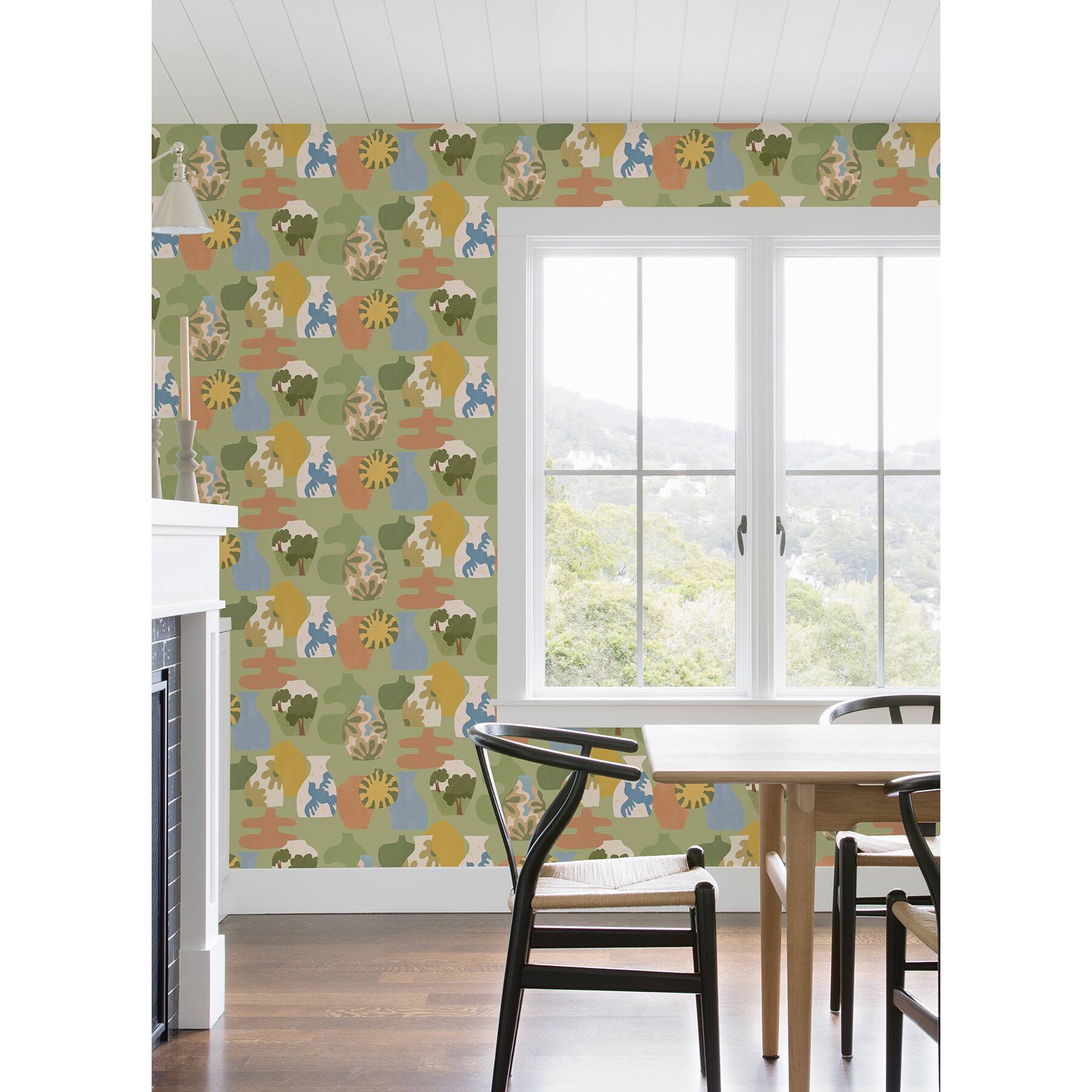 Alja Horvat Sage Miracle Vases Peel &#x26; Stick Wallpaper