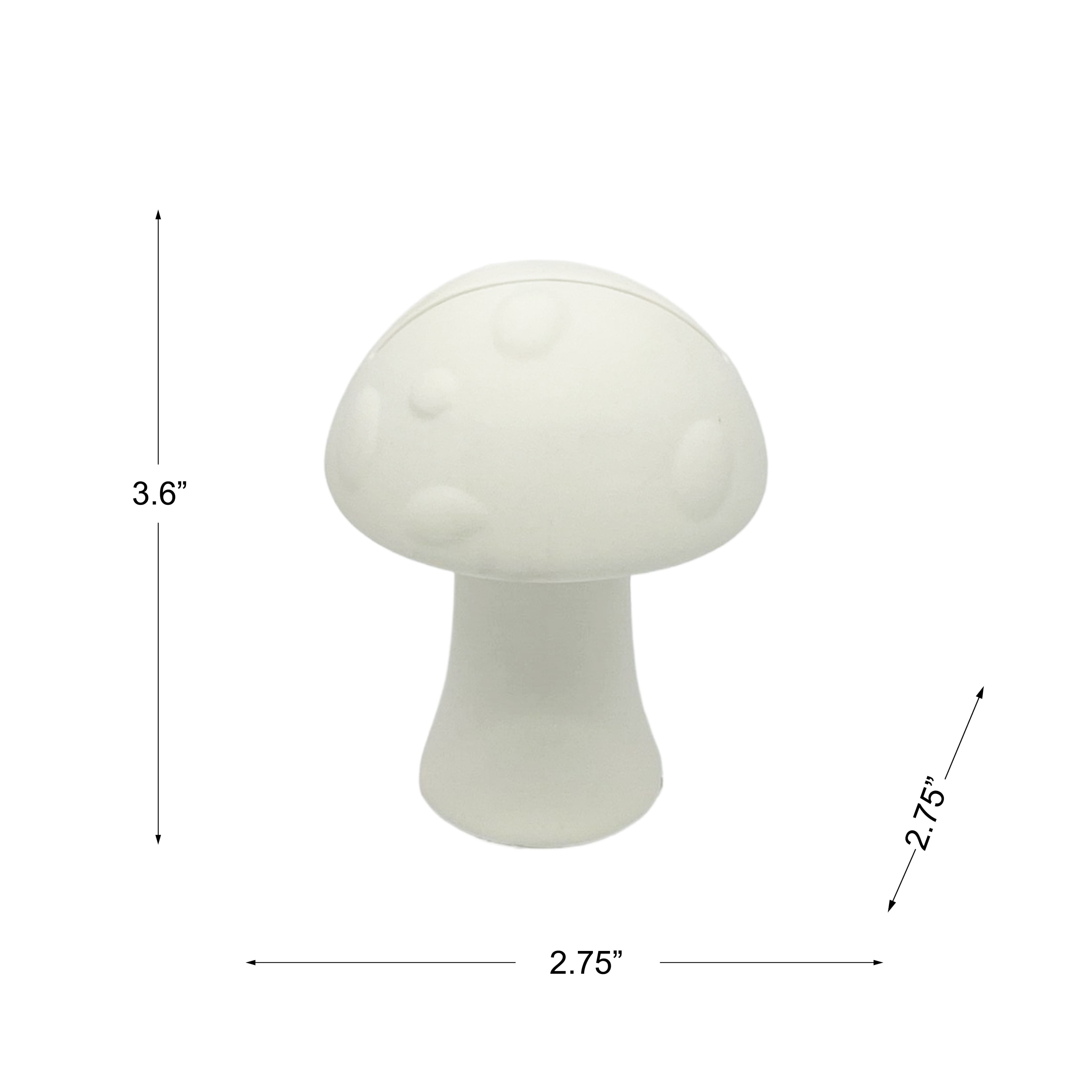 3.5&#x22; Mushroom Photo Holder DIY Ceramic D&#xE9;cor by Make Market&#xAE;