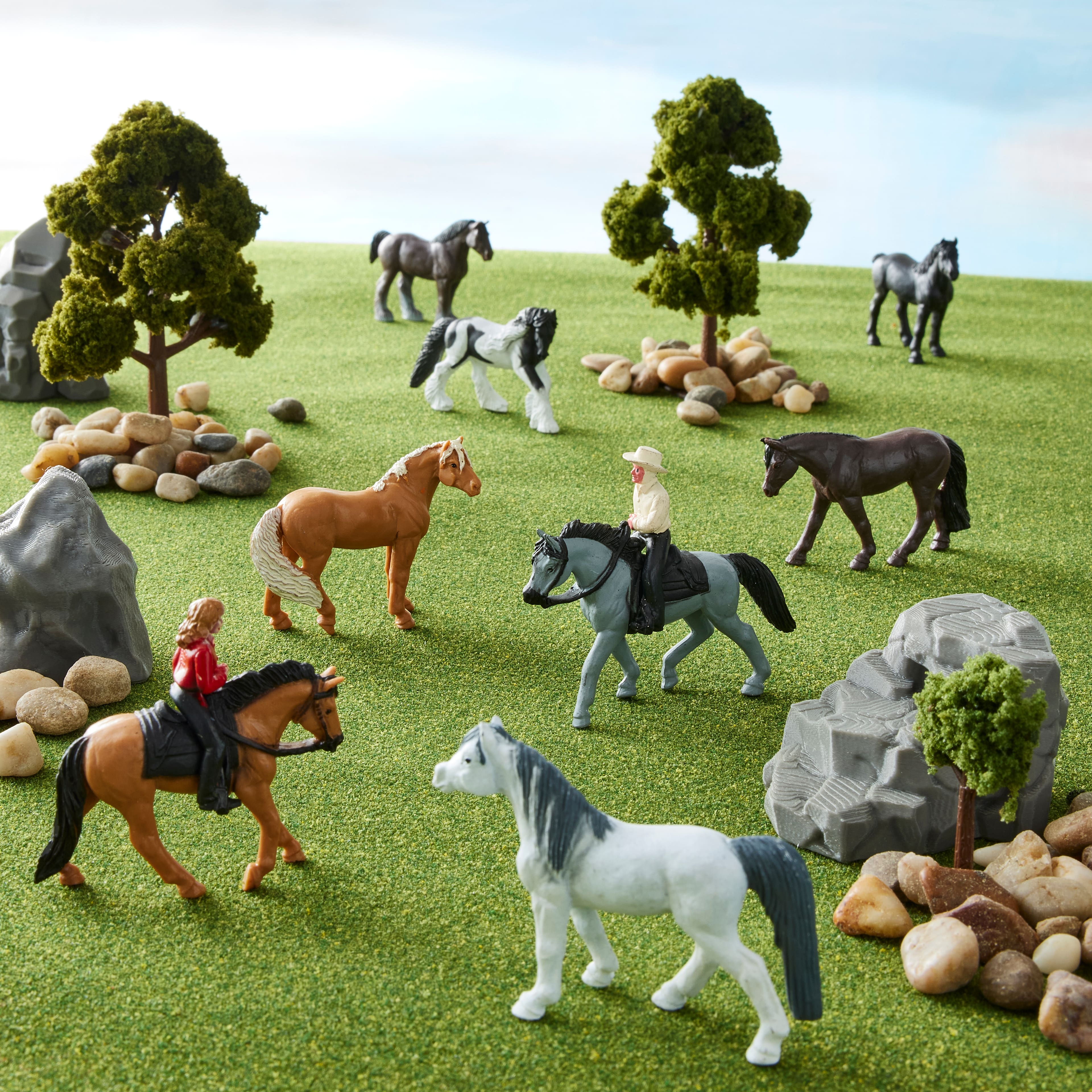 12 Pack: Safari Ltd® TOOBS® Horses & Riders Set