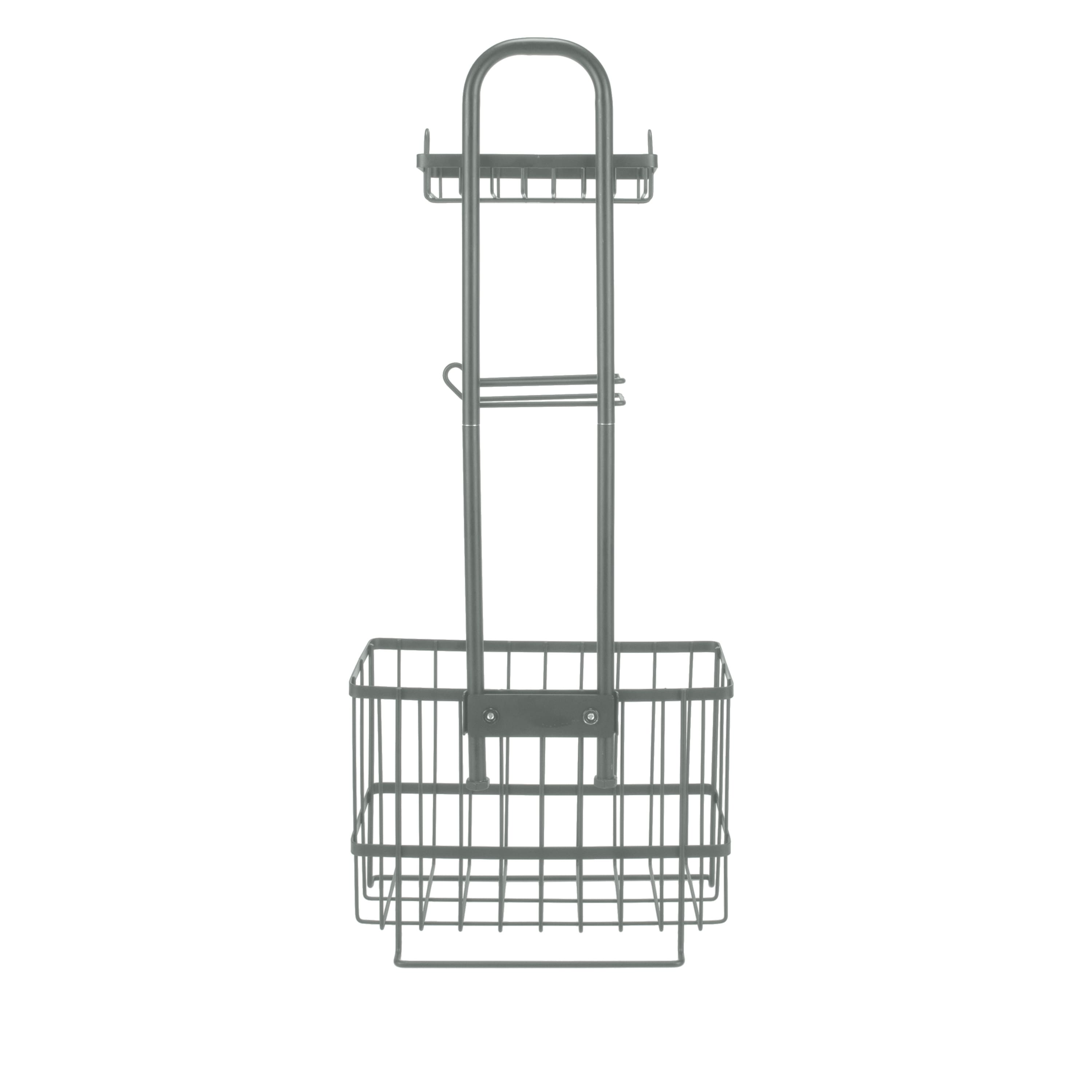 Bath Bliss Cottage Collection Gray Adjustable Bathroom Organizer